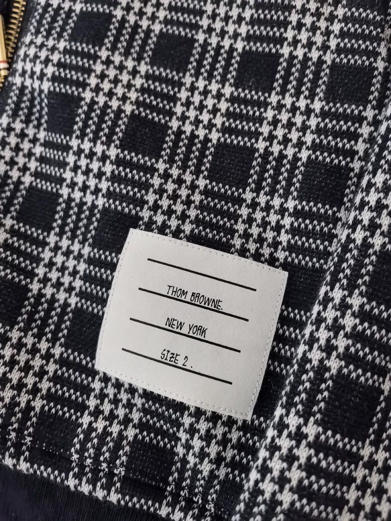 Thom Browne thom browneThousand-bird checkered sleeve jacket 2503-Nexta Size US M / EU 48-50 / 2 - 5 Thumbnail