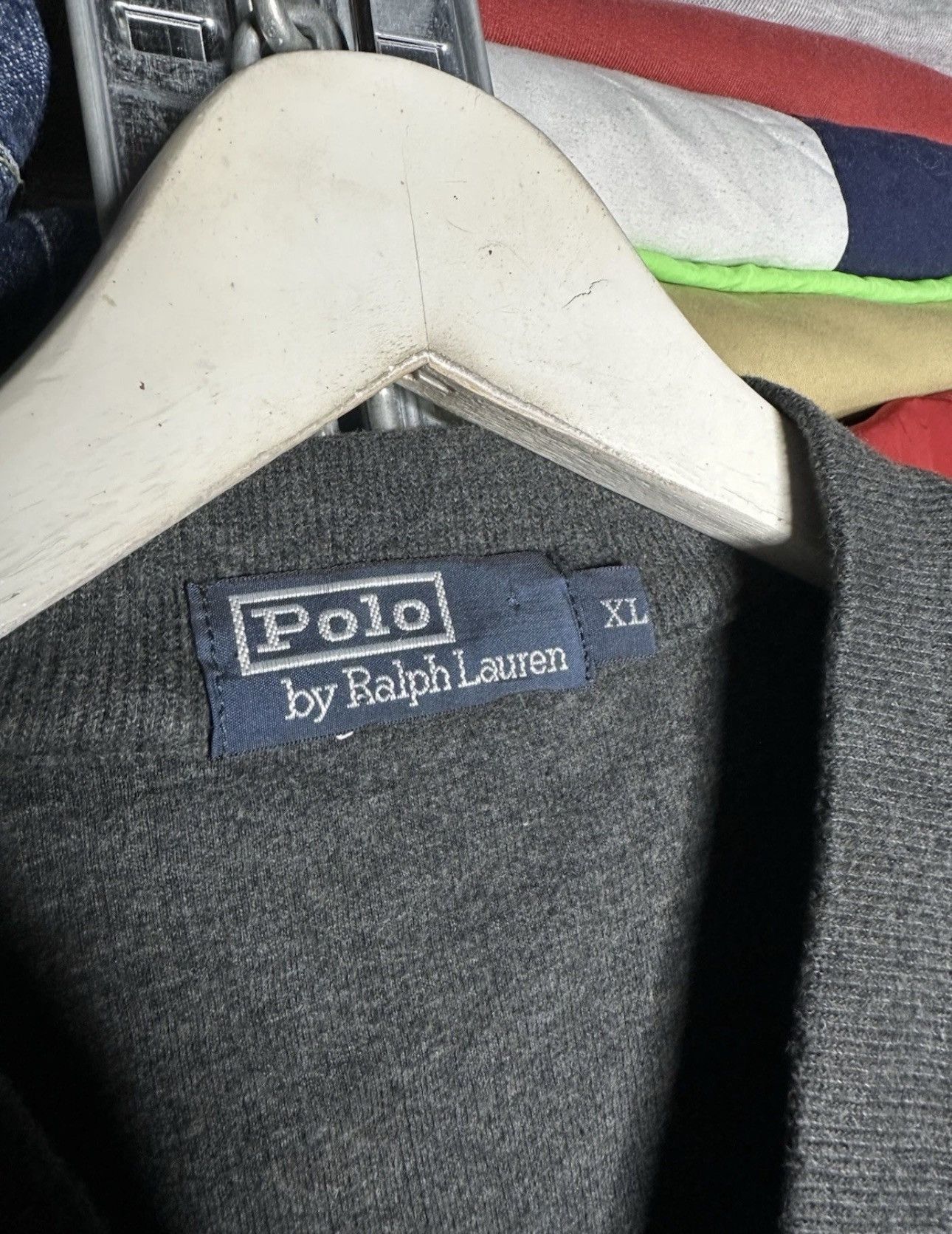 Polo Ralph Lauren Polo Ralph Lauren Full Zip Sweatshirt Mock Neck Dark Grey XL Size US XL / EU 56 / 4 - 4 Thumbnail
