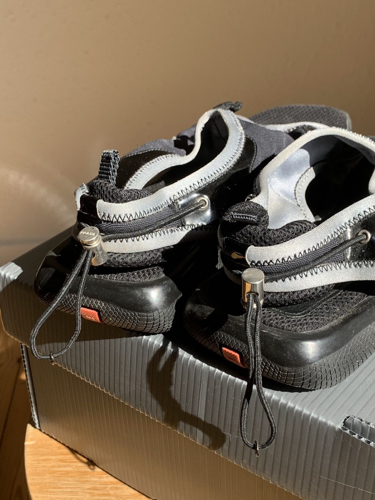 Prada Prada linea rossa chunky vibram sandals Size US 10 / IT 40 - 2 Thumbnail