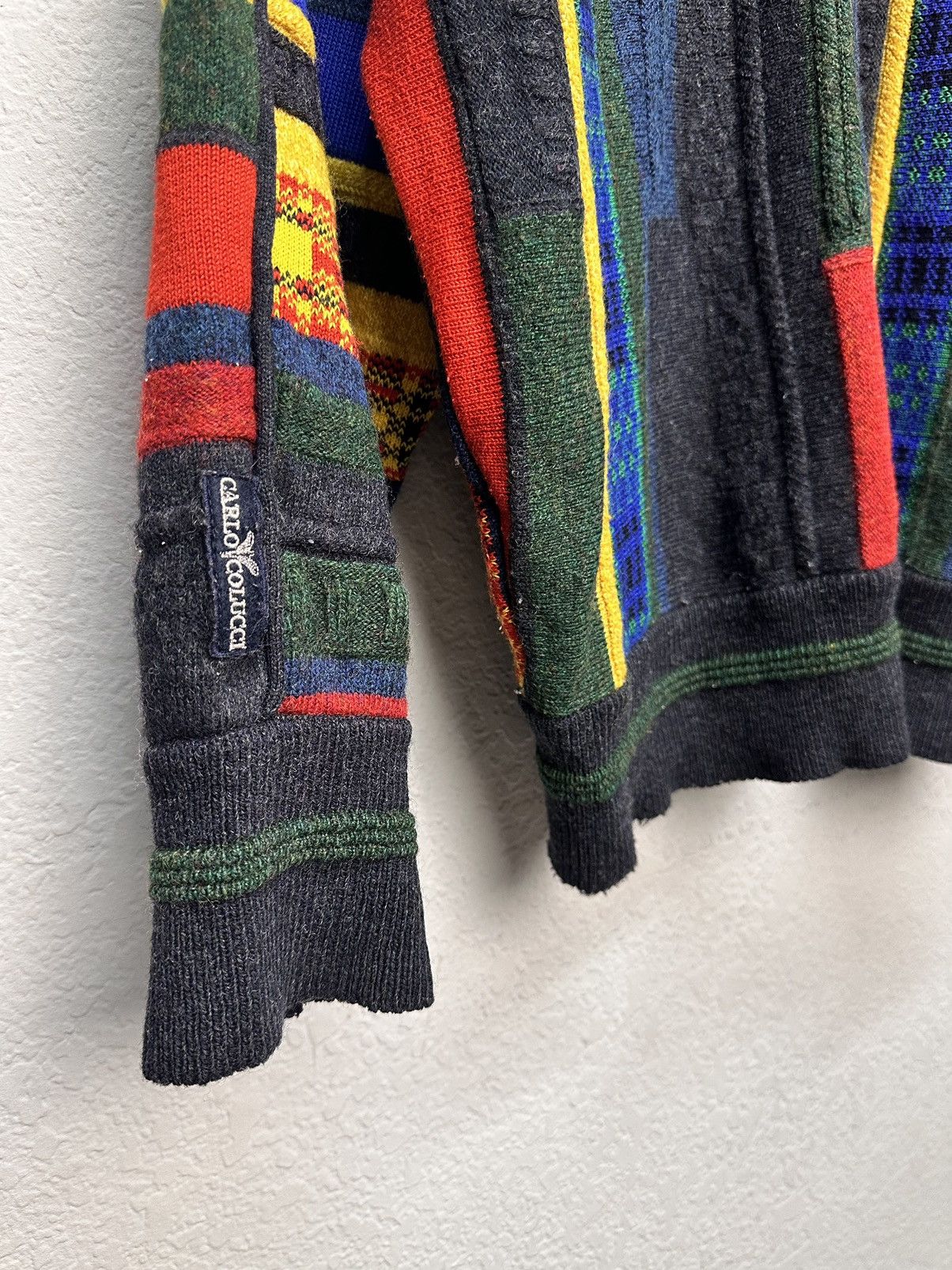 Carlo Colucci Carlo Colucci vintage knit sweater coogi style 90s germany Size US L / EU 52-54 / 3 - 17 Thumbnail