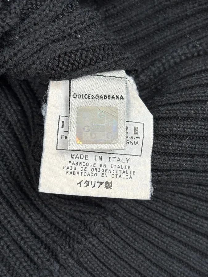 Dolce & Gabbana 2000s Dolce & Gabbana Navy Wool Sweater Size US S / EU 44-46 / 1 - 9 Thumbnail