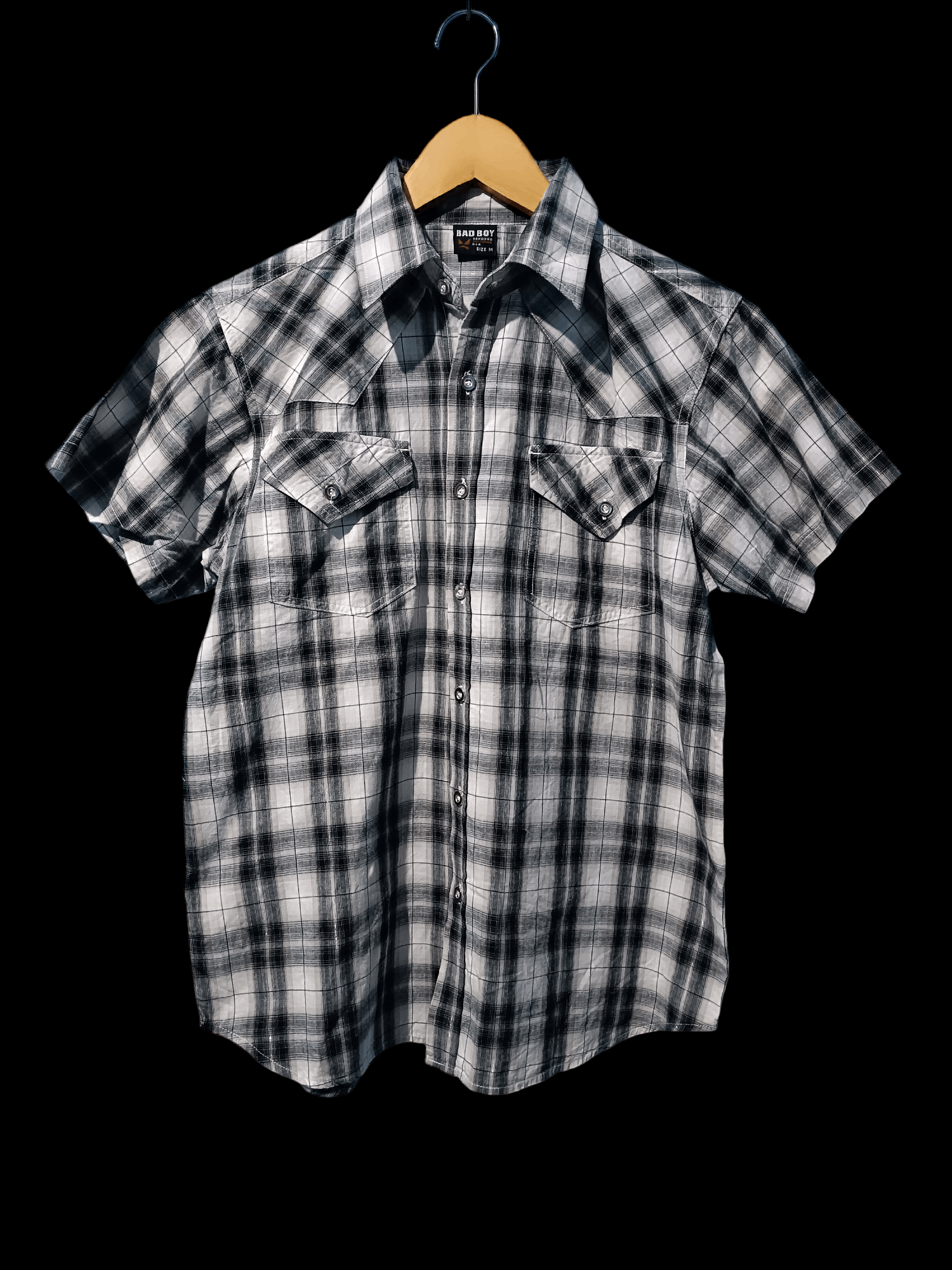 Vintage Vintage 90s Bad Boy Western Short Sleeve Shirt Size US M / EU 48-50 / 2 - 1 Thumbnail
