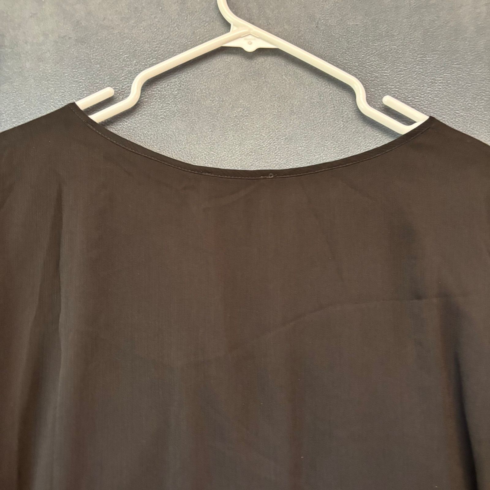 Other Roz & Ali Sheer Blouse Witch Goth Cocktail Office 3/4 Sleeve Size XL / US 12-14 / IT 48-50 - 2 Thumbnail