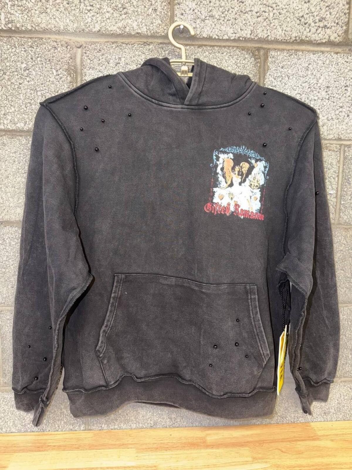 Other Gifted Romance Angel Hoodie 2X Streetwear Black Hoodie 2020s Size US XXL / EU 58 / 5 - 1 Thumbnail