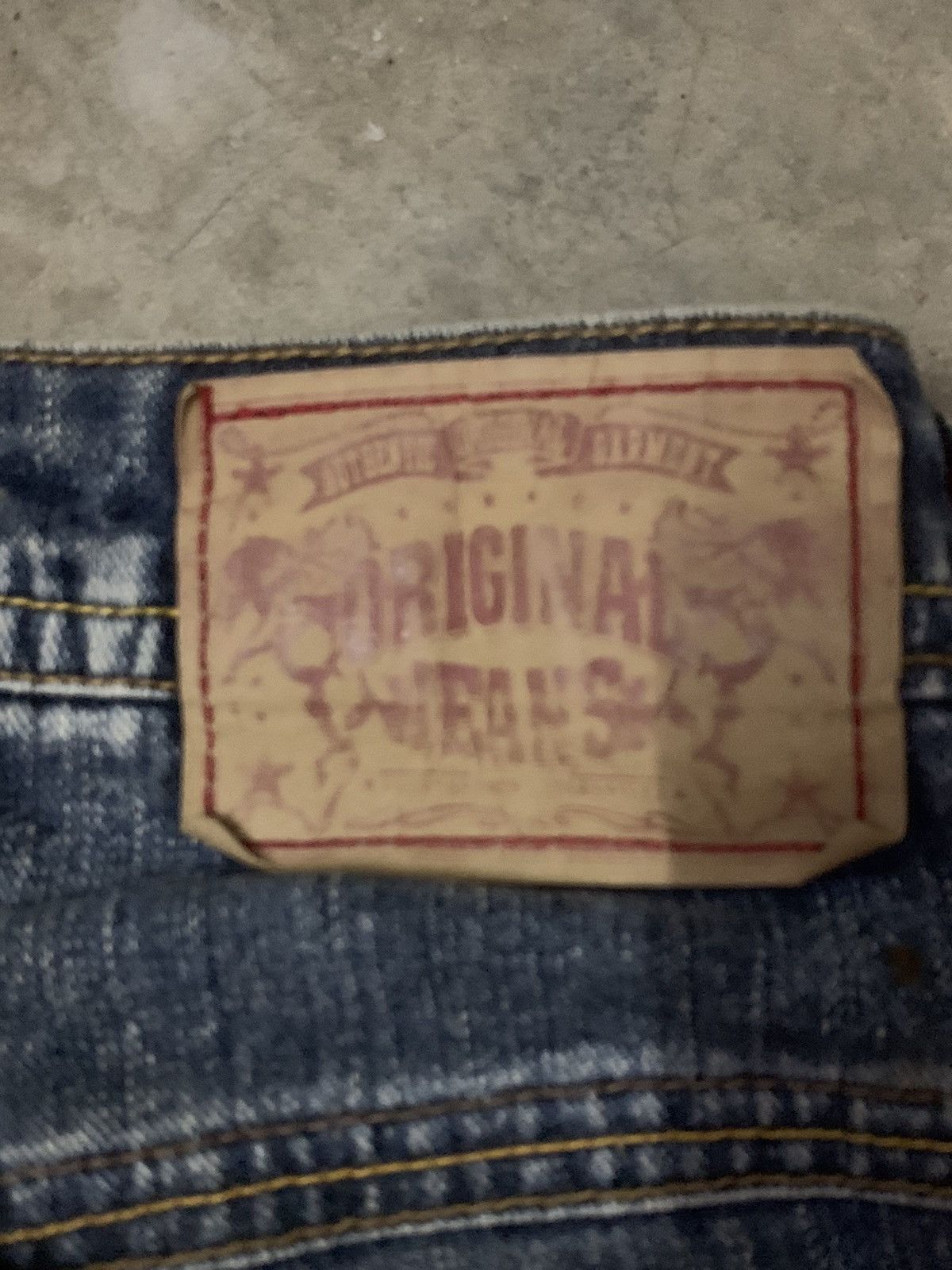 If Six Was Nine Original Jeans The World Freedom Flare Denim Jeans Size US 34 / EU 50 - 10 Thumbnail