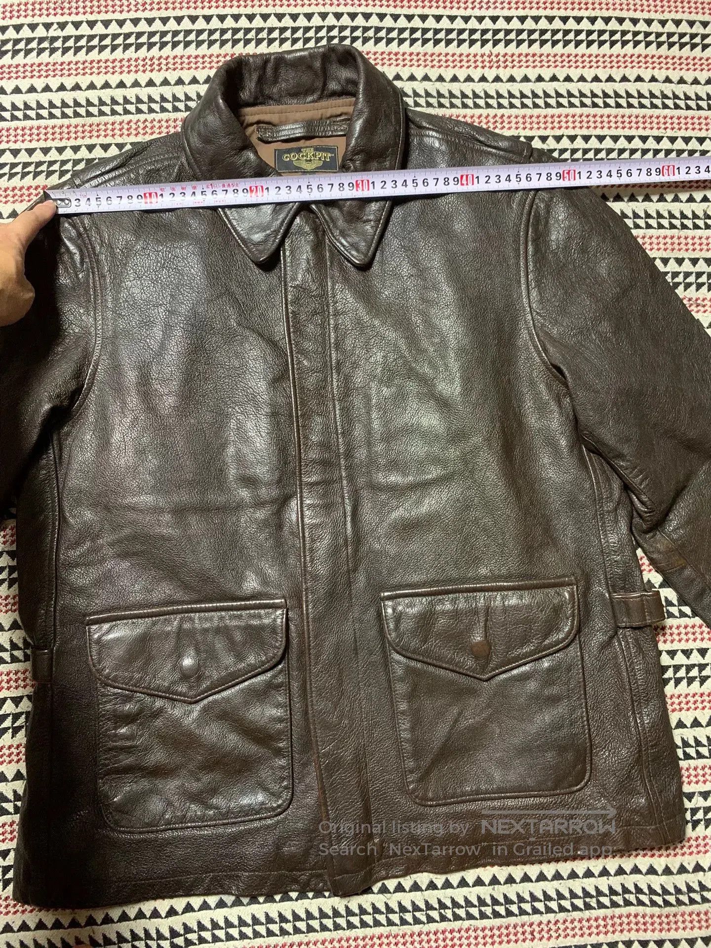 Cockpit USA vintage black goat leather jacket by cockpit. Size US L / EU 52-54 / 3 - 7 Thumbnail