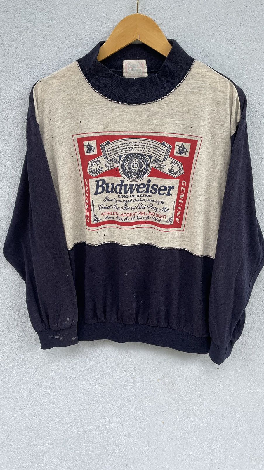 Vintage 90s budweiser distressed