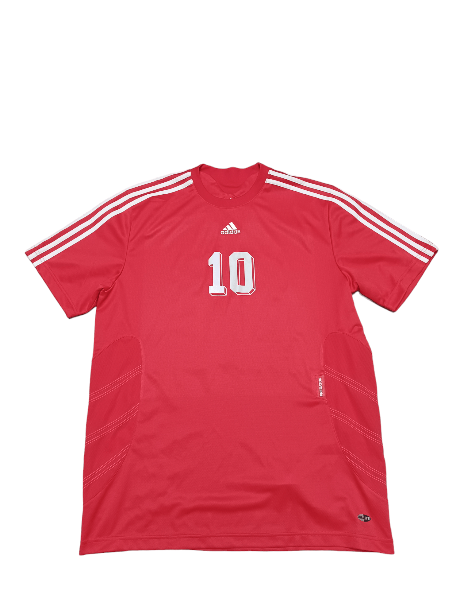Pre-owned Adidas X Soccer Jersey 2007 Vintage Adidas Predator 10 Soccer Jersey Football In Red
