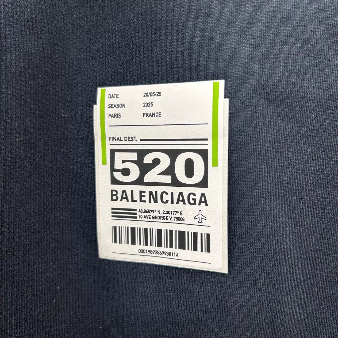 Balenciaga Balenciaga 25 New Solid Crew Neck Short Sleeve Tee 1 Size US S / EU 44-46 / 1 - 4 Thumbnail