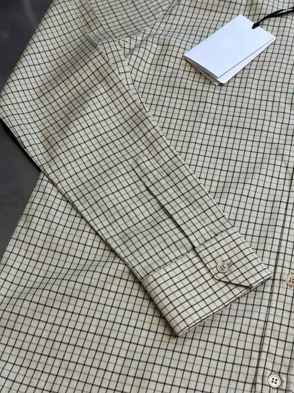 Celine CELINE- LOOSE SHIRT IN CHECKED COTTON Size US S / EU 44-46 / 1 - 5 Thumbnail