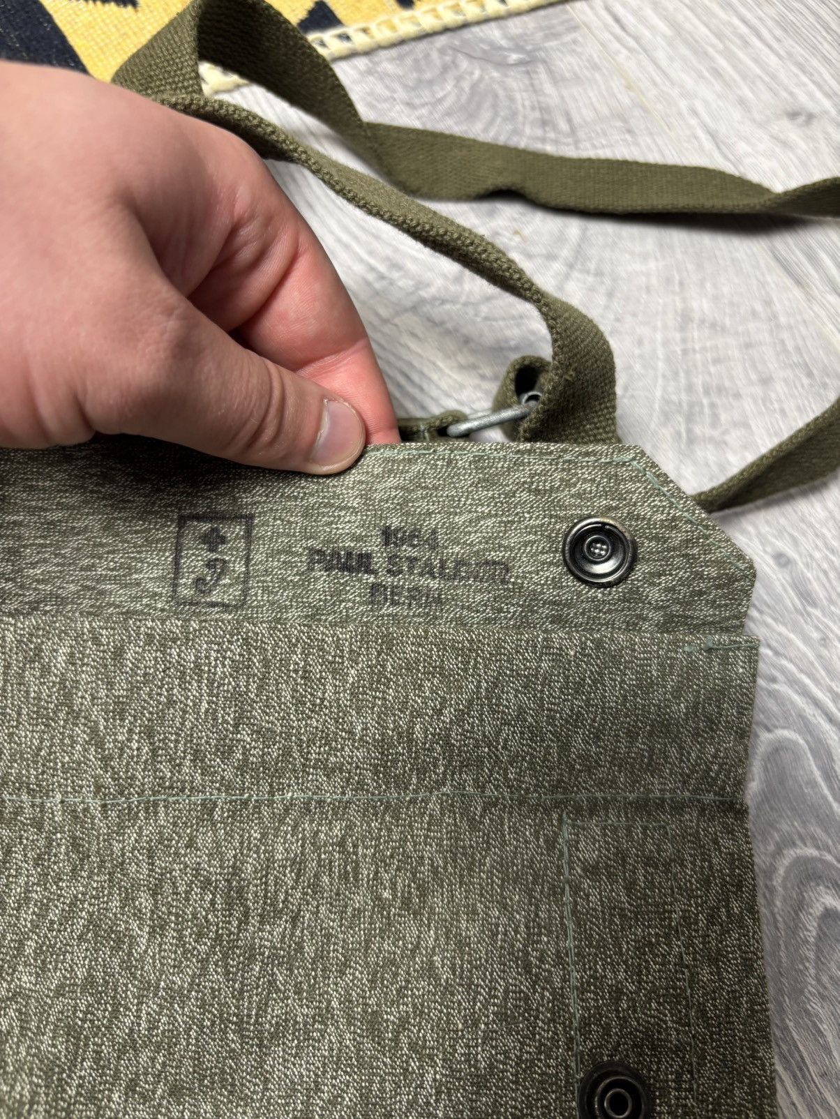 Other Vintage Rare Swiss Army 1964 Side Bag Satchel gas mask Size ONE SIZE - 6 Thumbnail