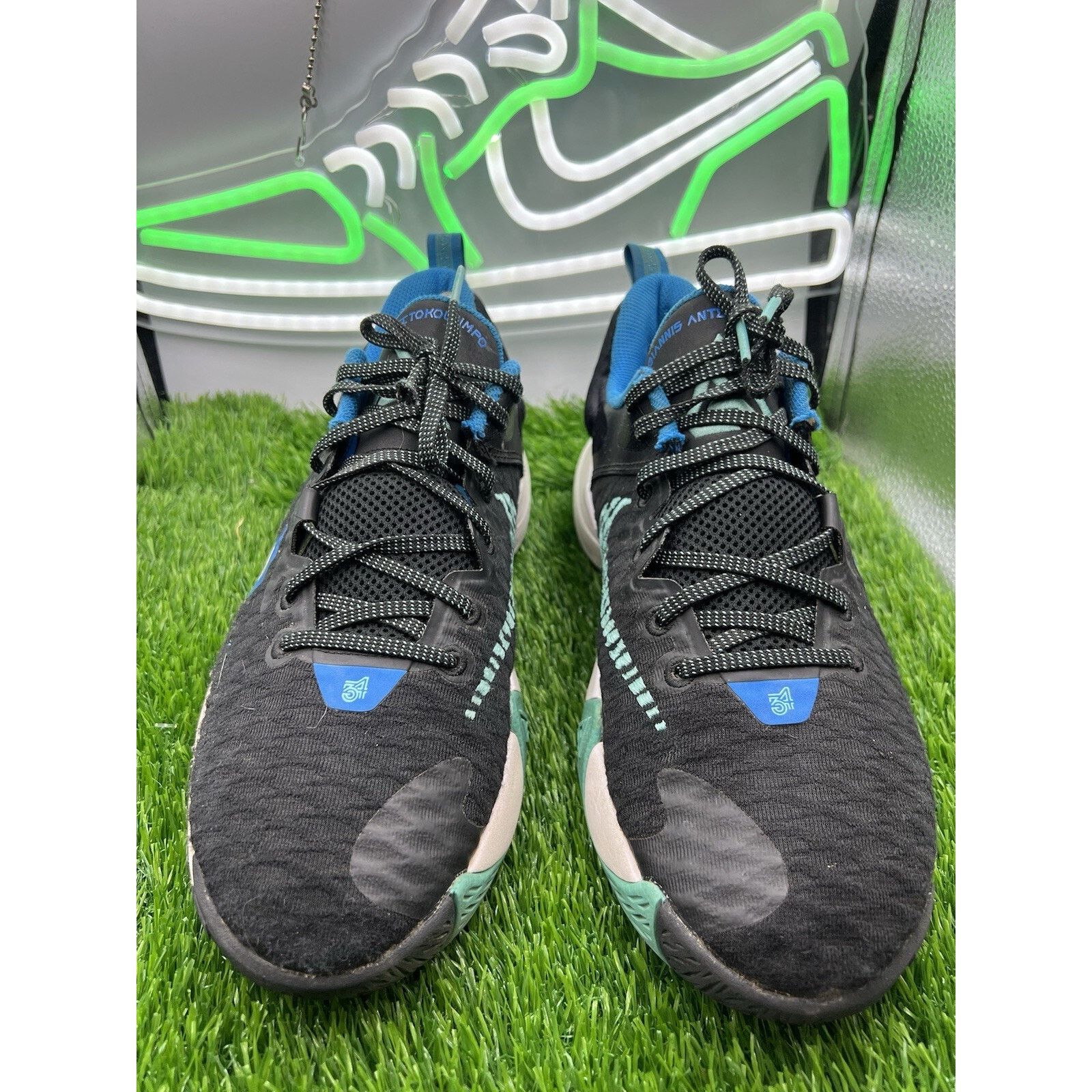 Nike Nike Giannis Immortality GS Black Washed Teal Size 7Y Size US 7 / EU 40 - 5 Thumbnail