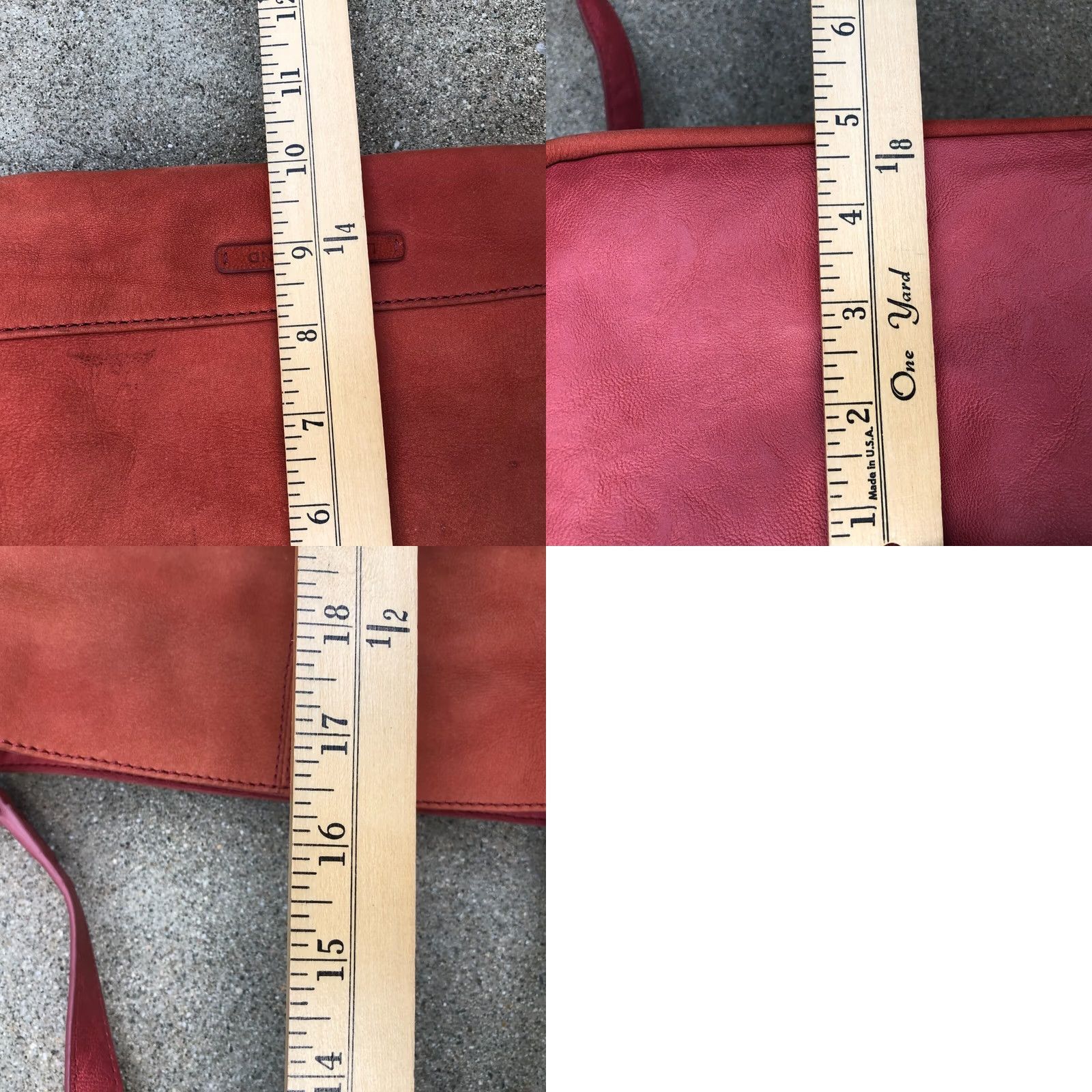 Lucky Brand LUCKY BRAND Crossbody Purse Women's Orange Shoulder Bag Hobo Leather Purse Medium Orange—Beige Lining Size ONE SIZE - 10 Thumbnail