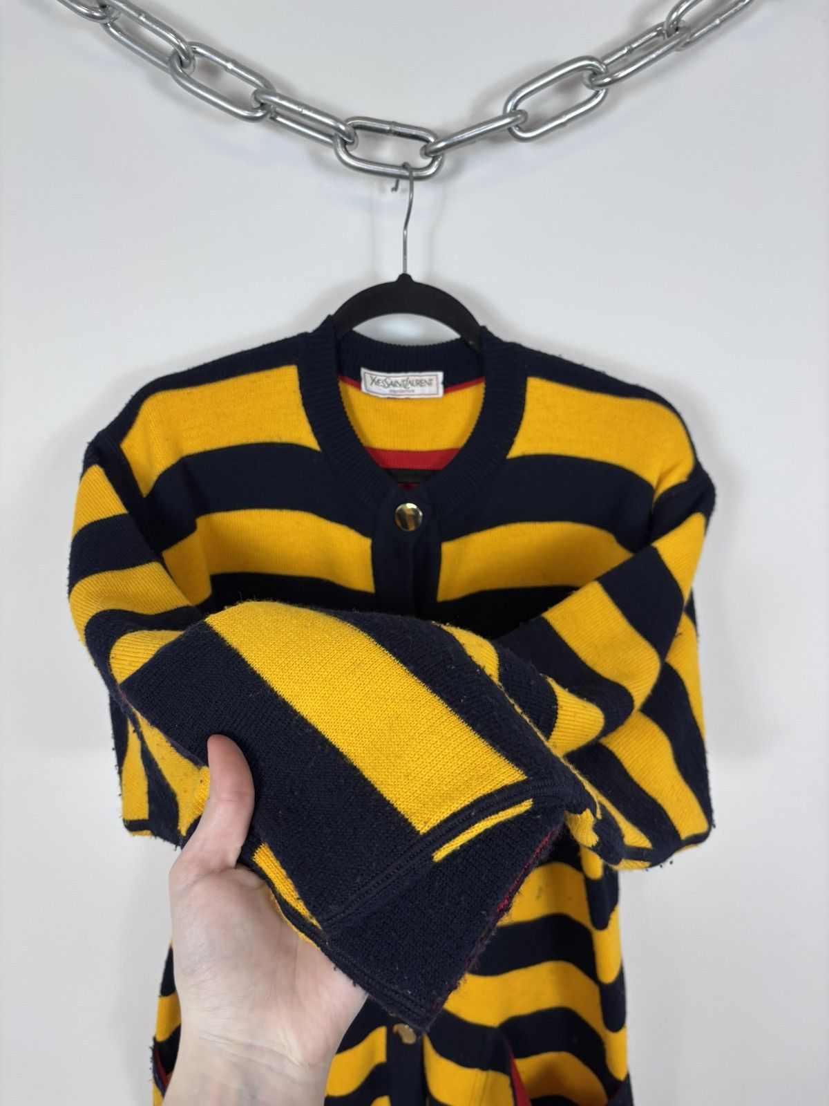 Yves Saint Laurent Vintage Yves Saint Laurent Variation Women’s Cardigan Size M / US 6-8 / IT 42-44 - 15 Thumbnail