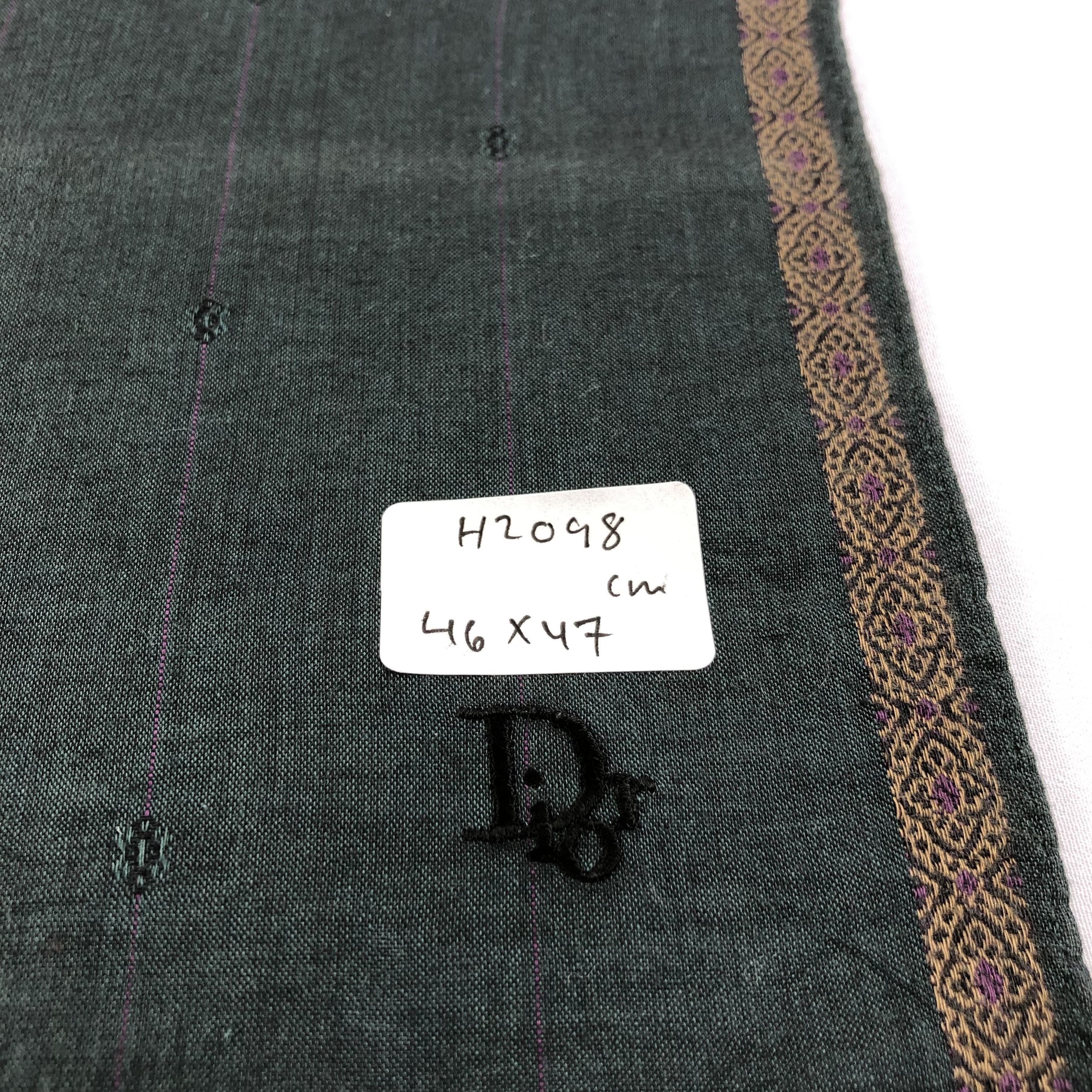 Christian Dior Monsieur Christian Dior Handkerchief Neckerchief Bandana H2098 Size ONE SIZE - 5 Thumbnail