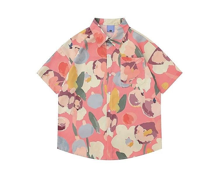Other Graffiti Button Up Short Sleeve Shirt Size US M / EU 48-50 / 2 - 9 Thumbnail