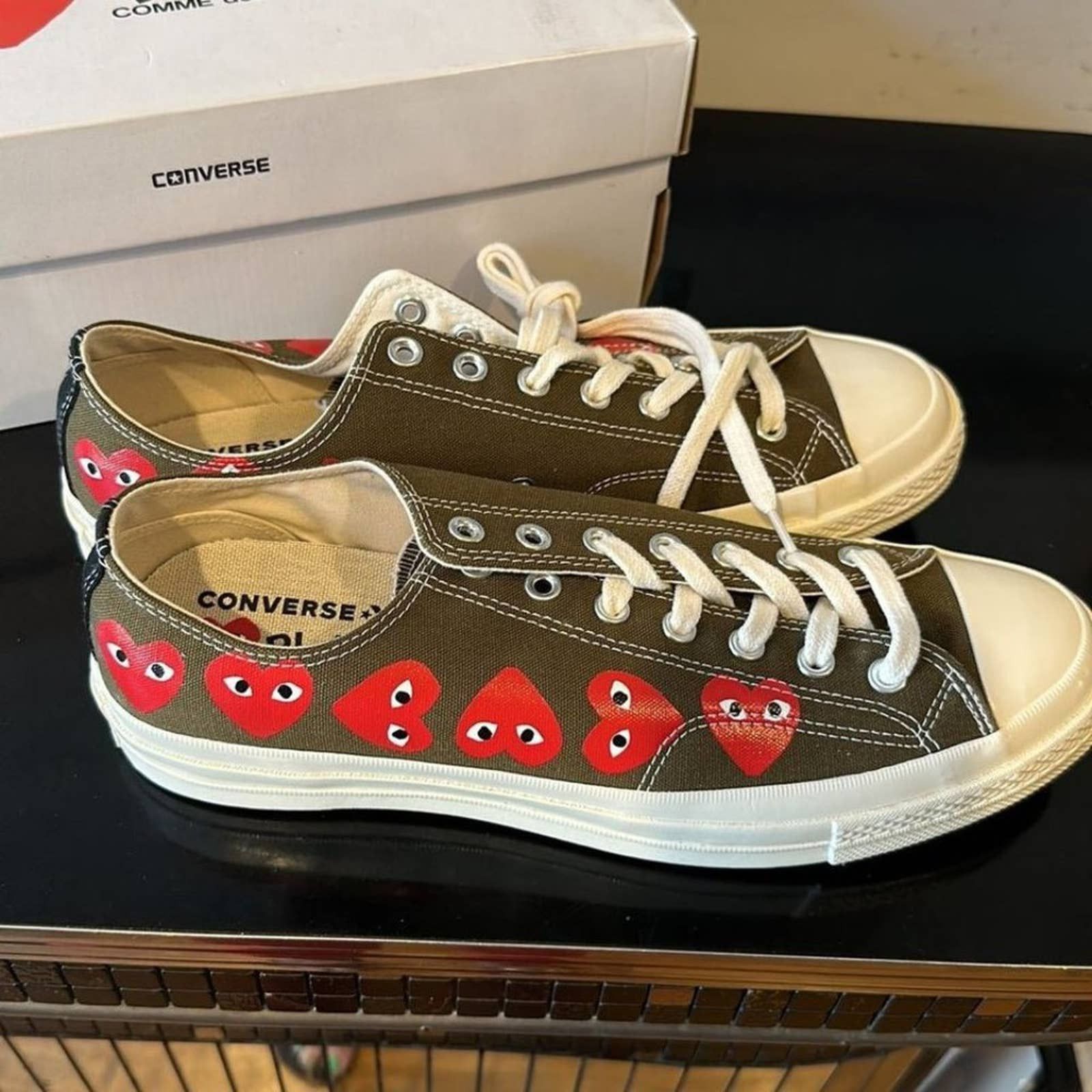 Converse Size 12 Converse Chuck 70 Low Top x Comme des Garcons Play Grailed