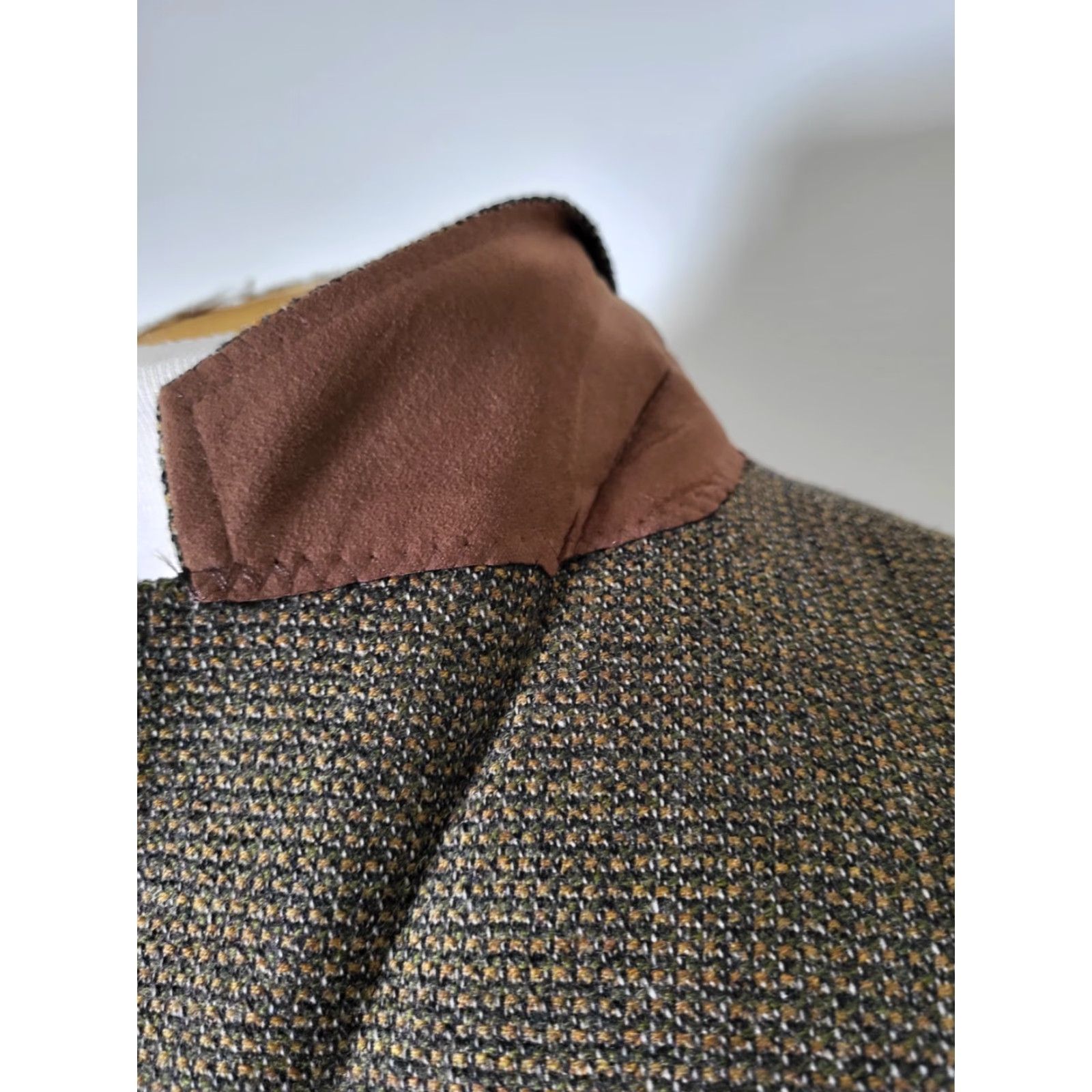 Hart Schaffner Marx Hart Schaffner Marx GUSSET Tweed Blazer Coat Jacket 42R Men Wool Check Single-Breasted 2-Button Notch Lapel Regular Size 42R - 6 Thumbnail