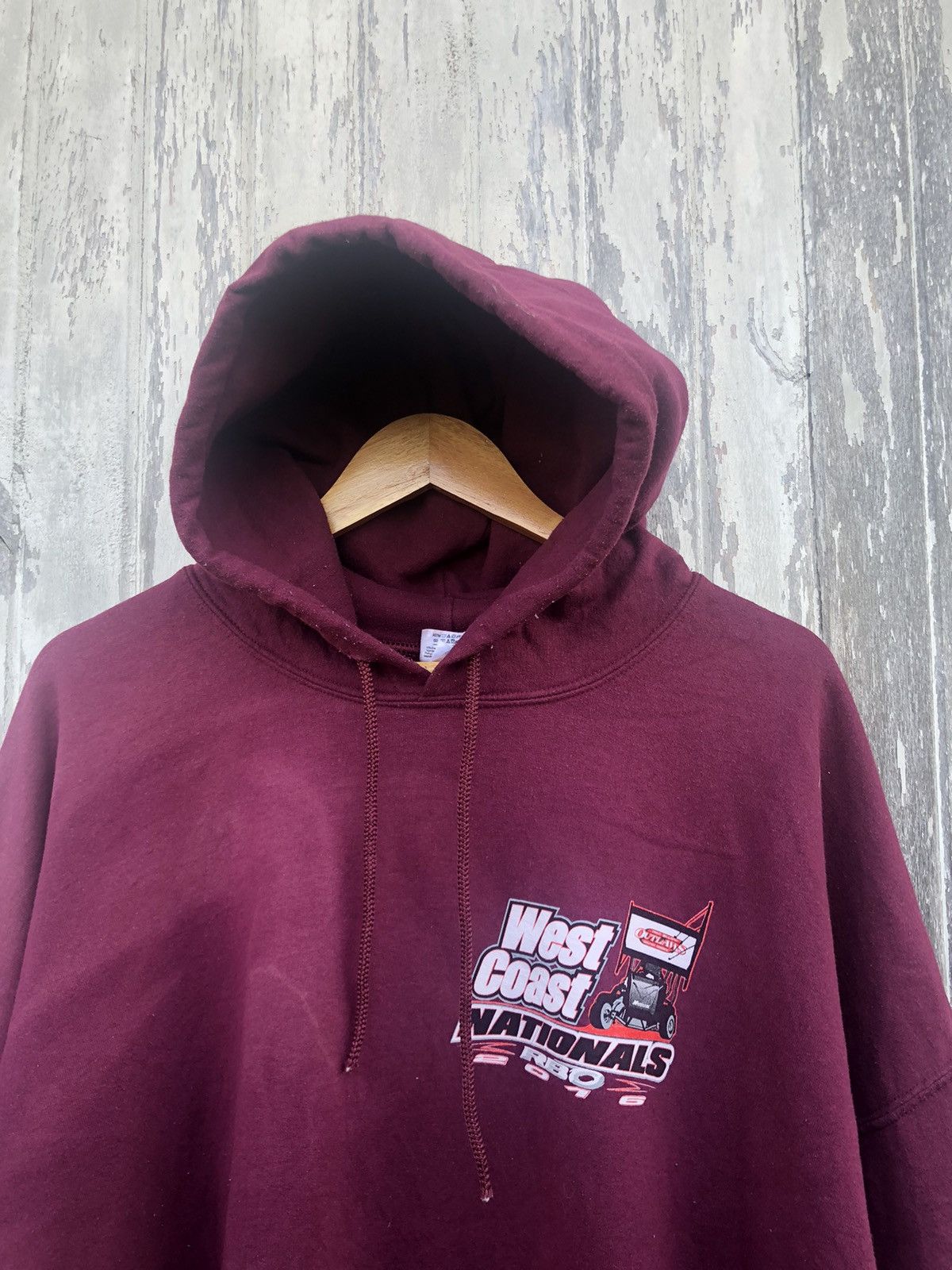 Ford × NASCAR × Vintage 🔥Vintage Y2K🔥Sunfaded West Coast National RBO Baggy Hoodies Size US XXL / EU 58 / 5 - 7 Thumbnail