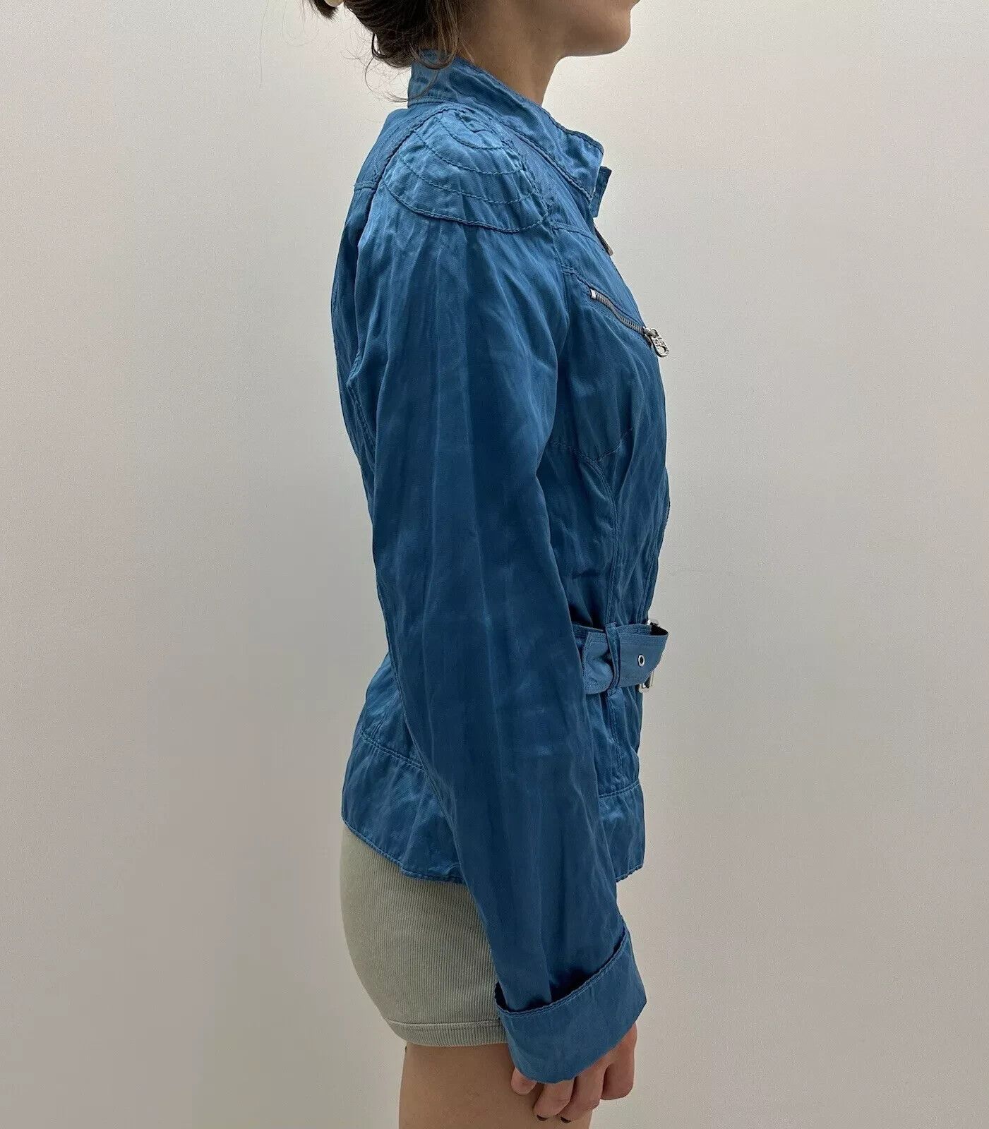 Miss Sixty Vintage 2000s Miss Sixty Y2K Jacket Polyester Metall Fitted Size M / US 6-8 / IT 42-44 - 4 Thumbnail