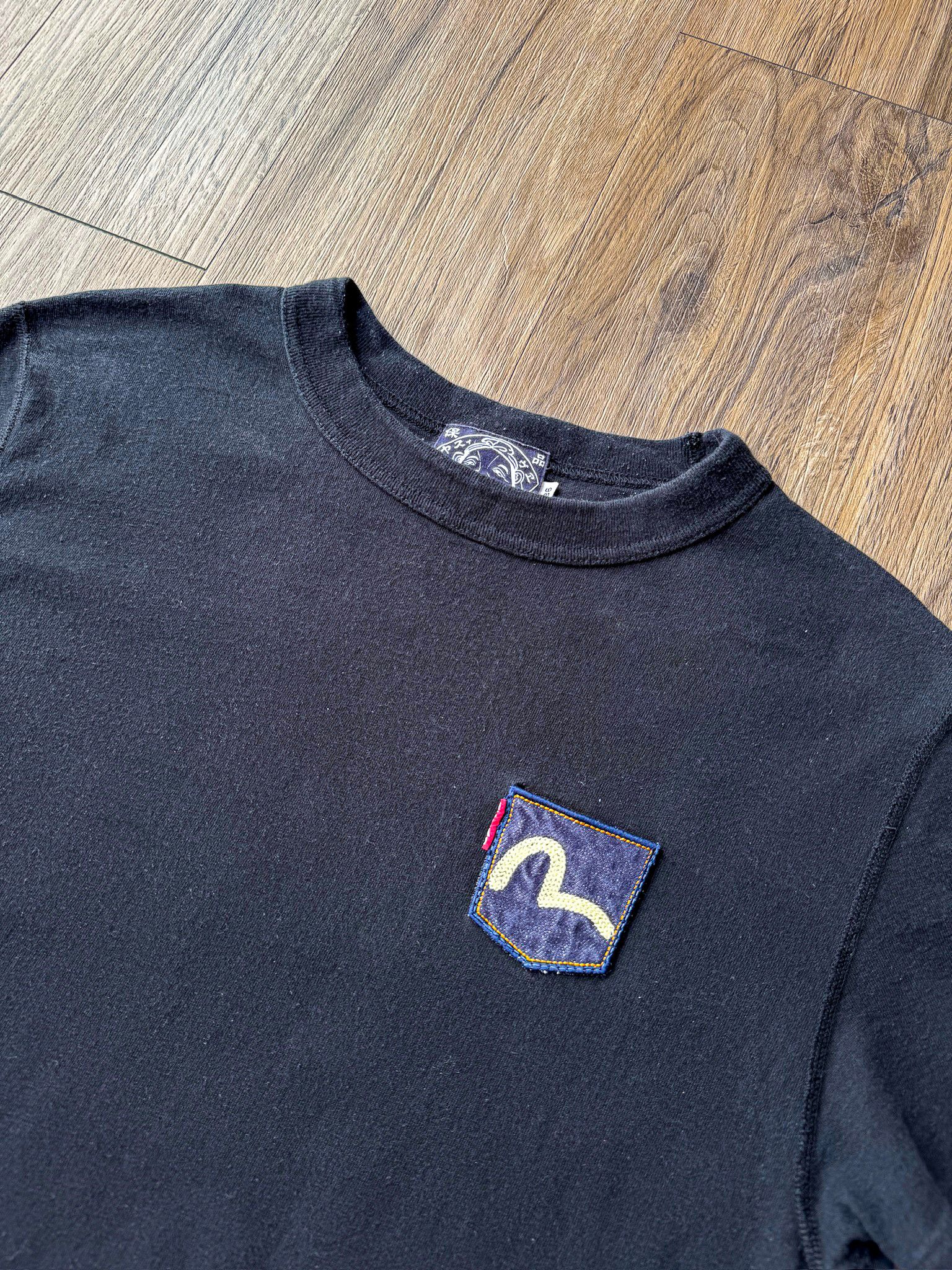 Evisu Vintage Evisu Black Cotton T-Shirt Size US S / EU 44-46 / 1 - 2 Thumbnail