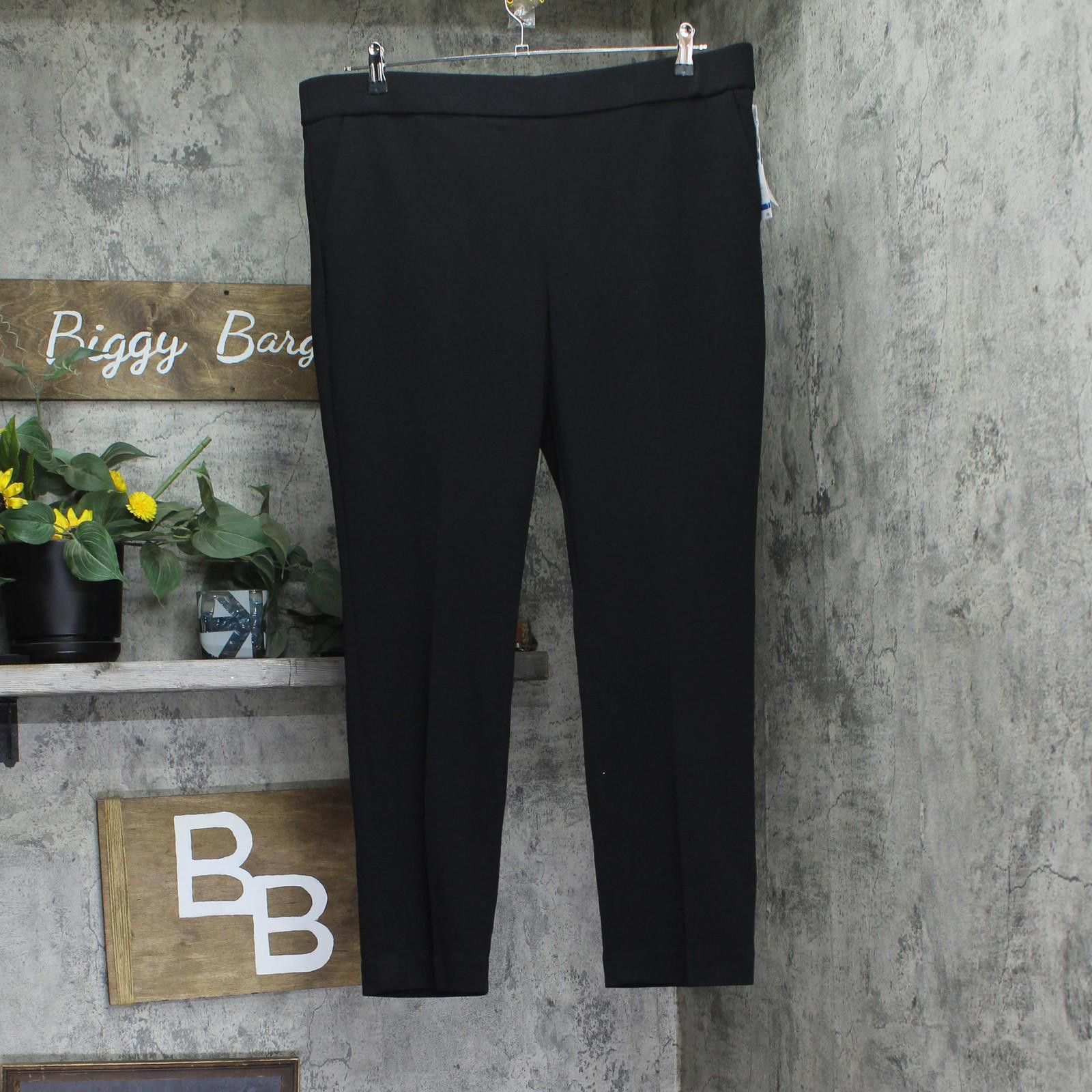 Other Nwt Kasper Pull On Stretch Ankle Pants 10924325 Black Xl Size 40" / US 18 - 1 Thumbnail