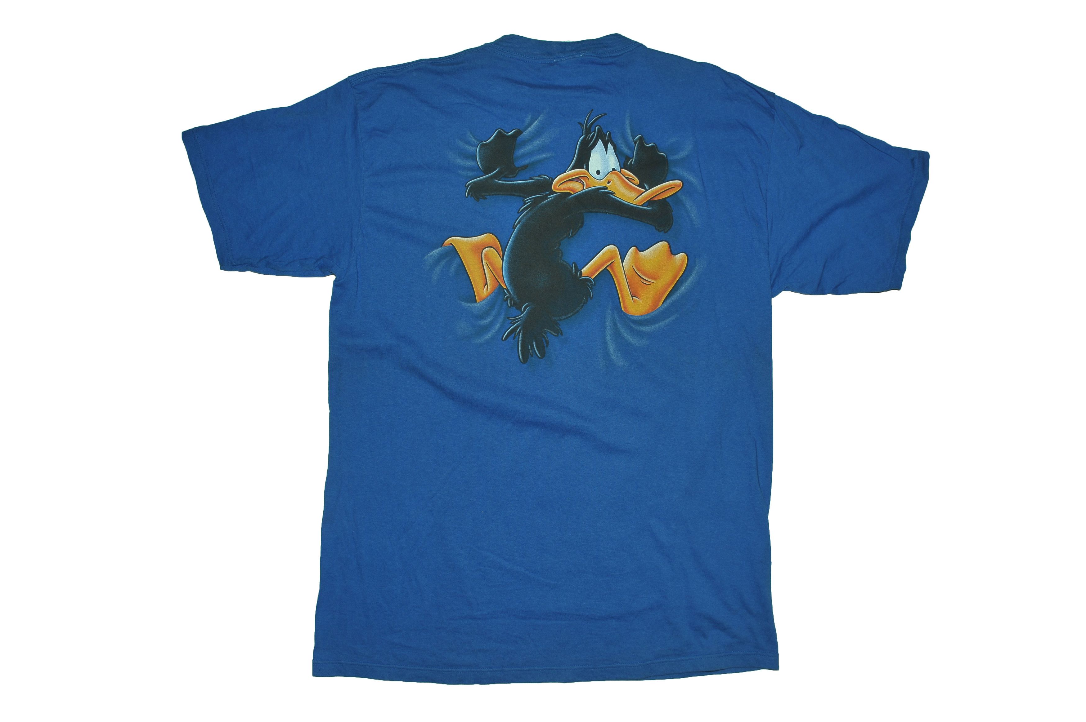 Vintage Vintage 90s Duck Looney Tunes T-shirt Size US XL / EU 56 / 4 - 2 Thumbnail
