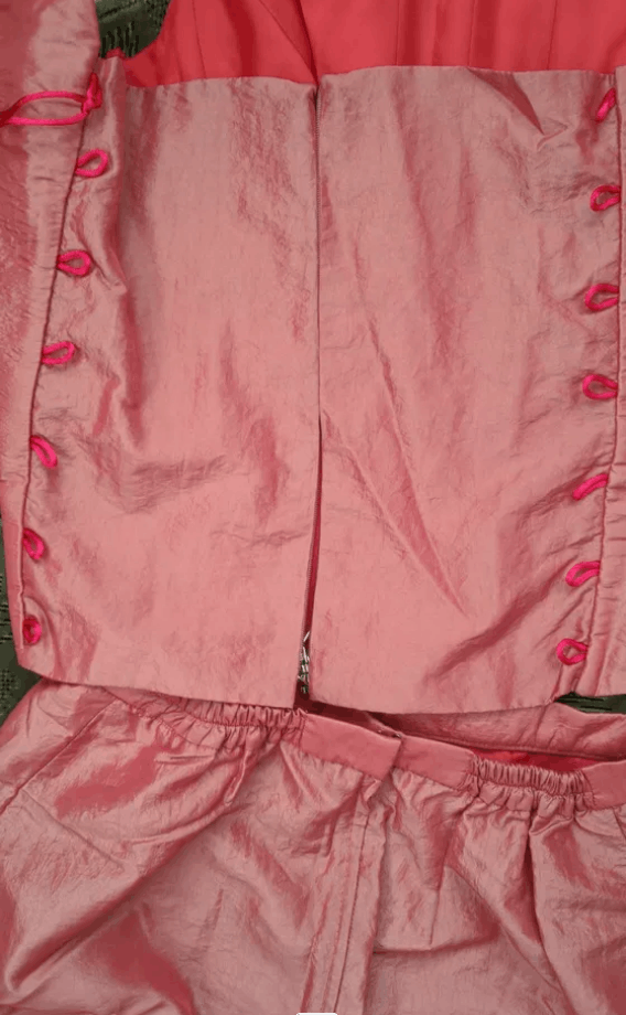 Other Modest prom dress sz S Dark Pink Color One shoulder Corset Size S / US 4 / IT 40 - 5 Thumbnail