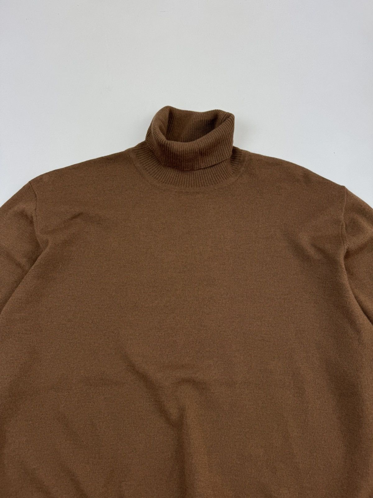 FALKE Falke Wool Turtle Neck Brown Sweater Size US XL / EU 56 / 4 - 4 Thumbnail