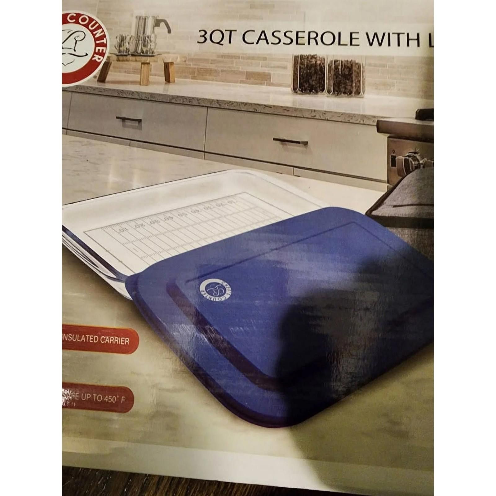 Other Chef's Counter 3 Qt. Glass Casserole w/ Lid & Insulated Bag Size ONE SIZE - 2 Thumbnail