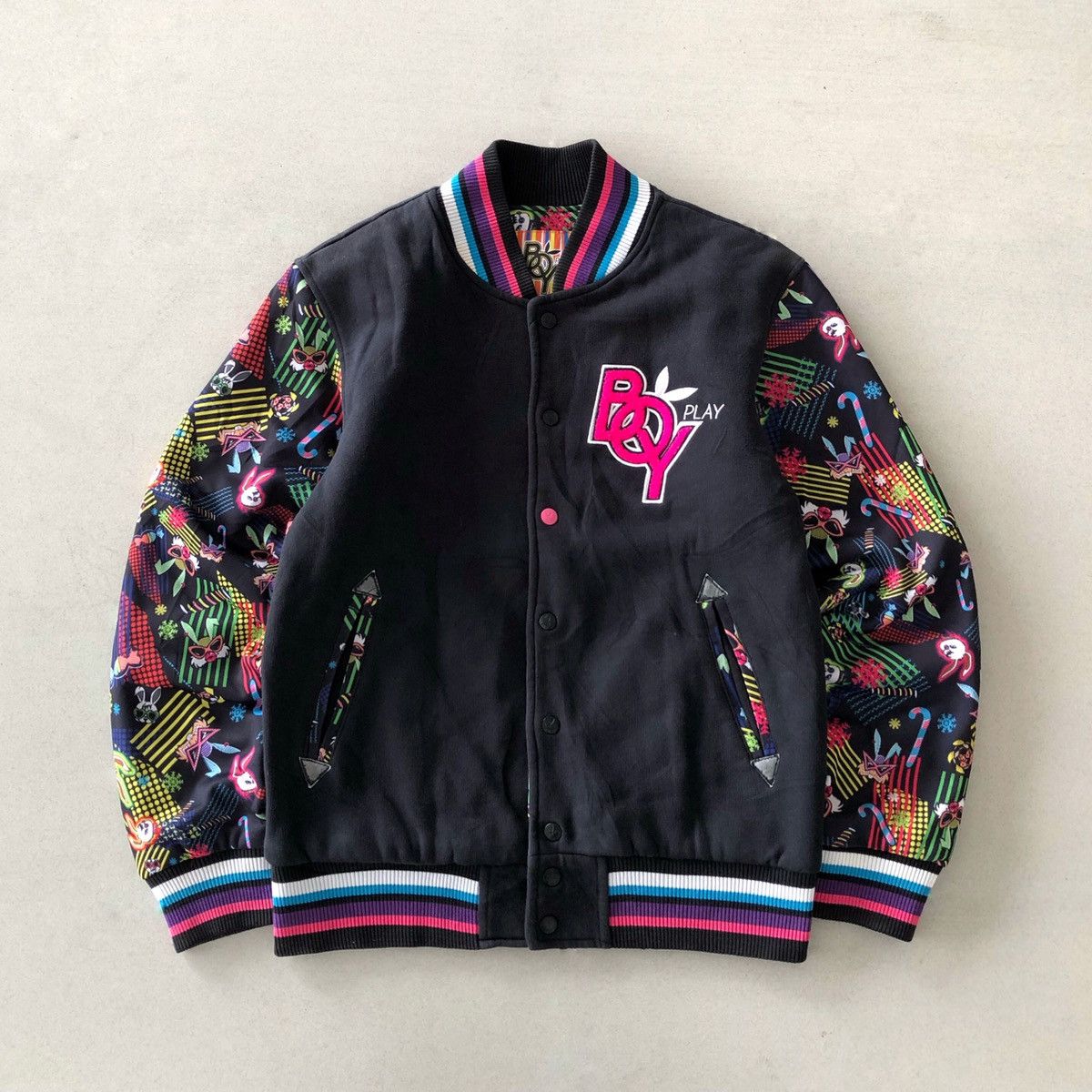 Archival Clothing Playboy varsity jacket embiordery Grailed