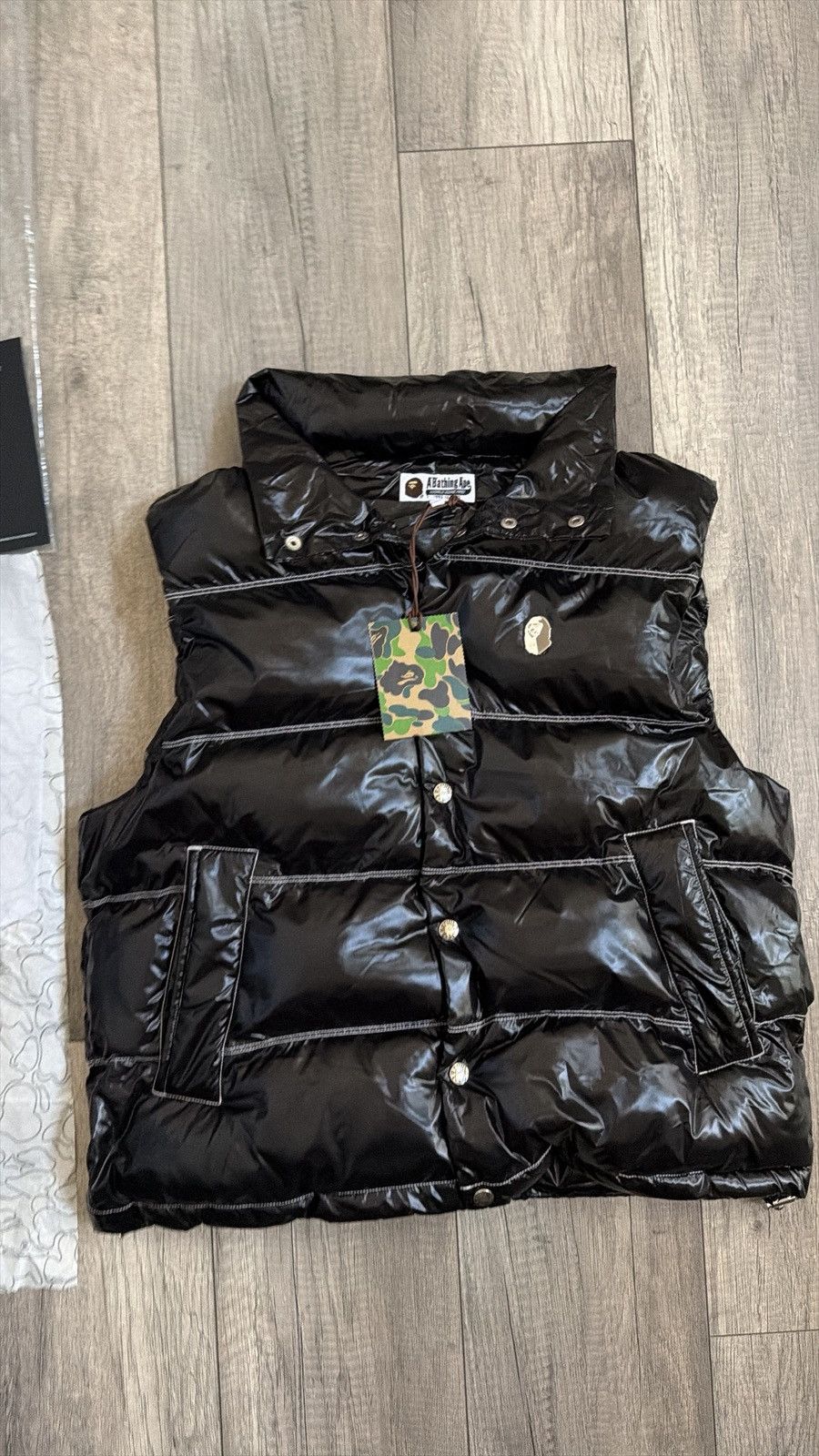 Bape bape vest debossed nylon down Size US M / EU 48-50 / 2 - 4 Thumbnail