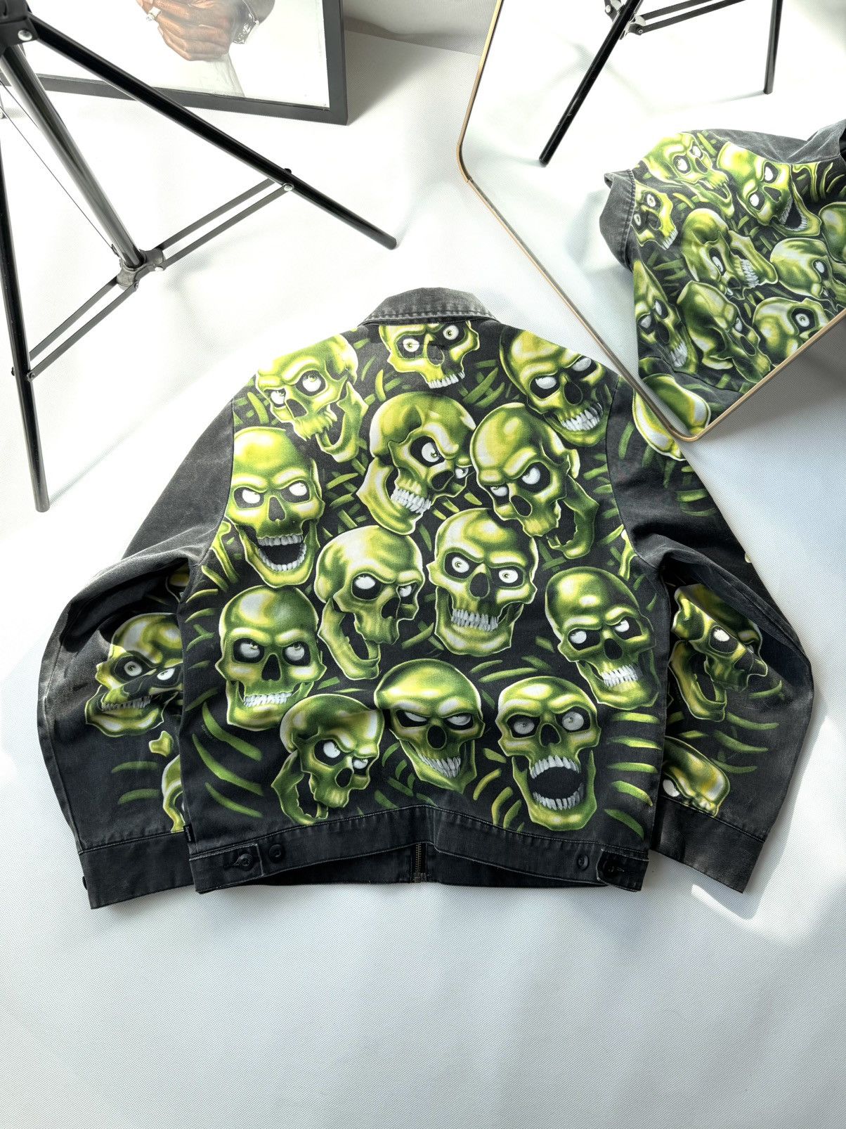 Supreme Archive Supreme Skull Pile Washed Work Jacket Affliction Size US M / EU 48-50 / 2 - 6 Thumbnail