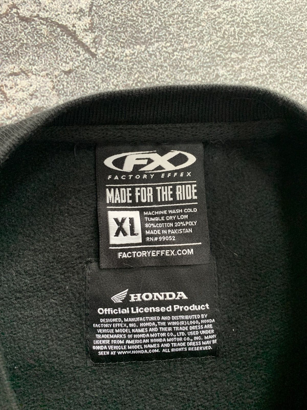 Honda Honda Racing Factory Effex Men’s Sweatshirt Black Size XL Size US XL / EU 56 / 4 - 3 Thumbnail