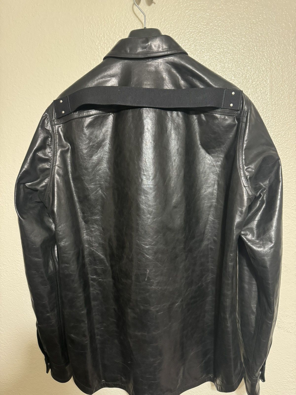 Rick Owens Rick Owens Leather Overshirt Size US M / EU 48-50 / 2 - 5 Thumbnail