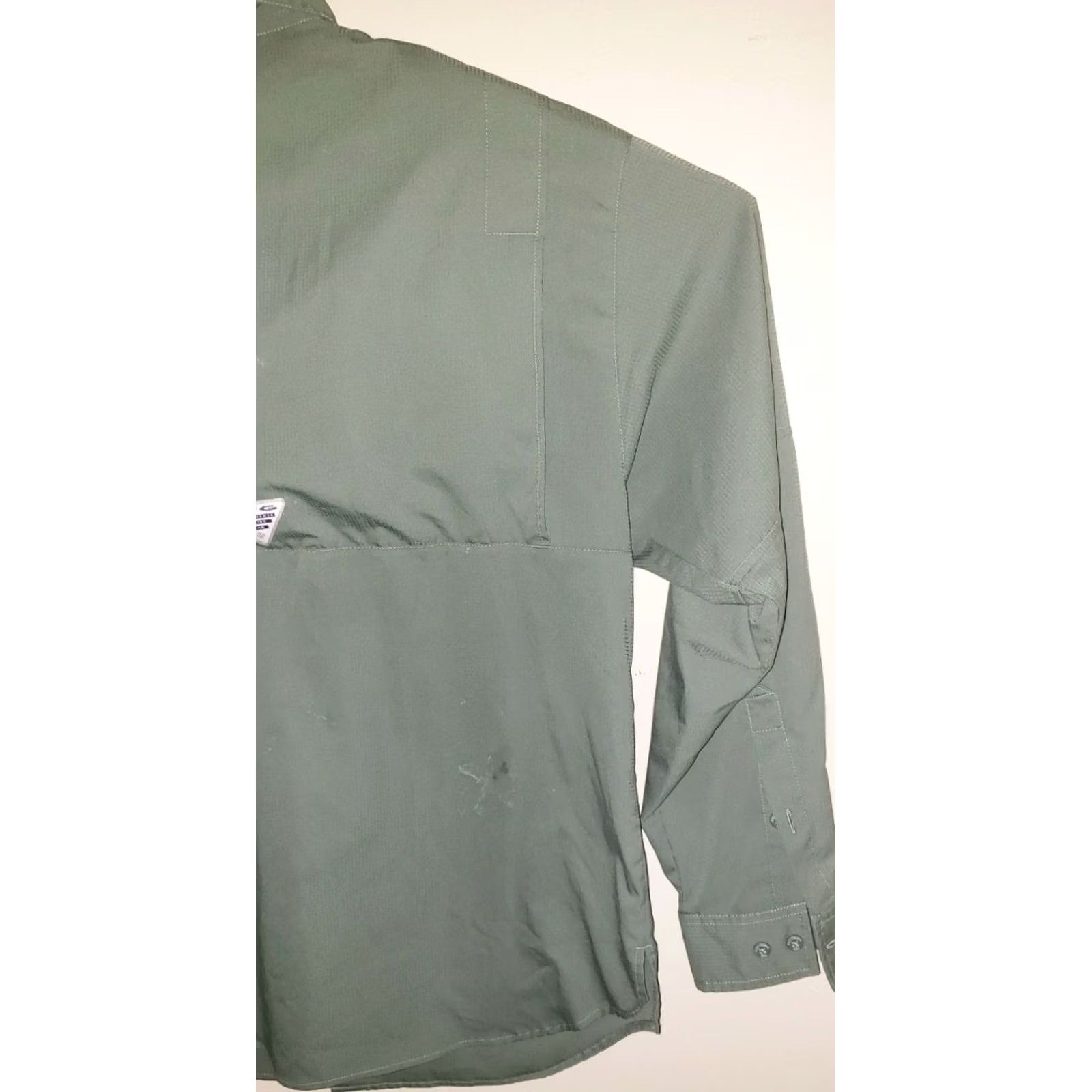 Olive VINTAGE Columbia Omni-Shade Button Shirt Olive Green Vented Sun Protection Men's Size XL Size US XL / EU 56 / 4 - 7 Thumbnail