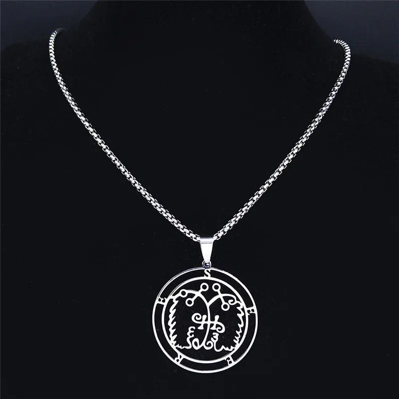 Jewelry Satan Seal of Seere Pendant Necklace Emblem Talisman Size ONE SIZE - 2 Thumbnail