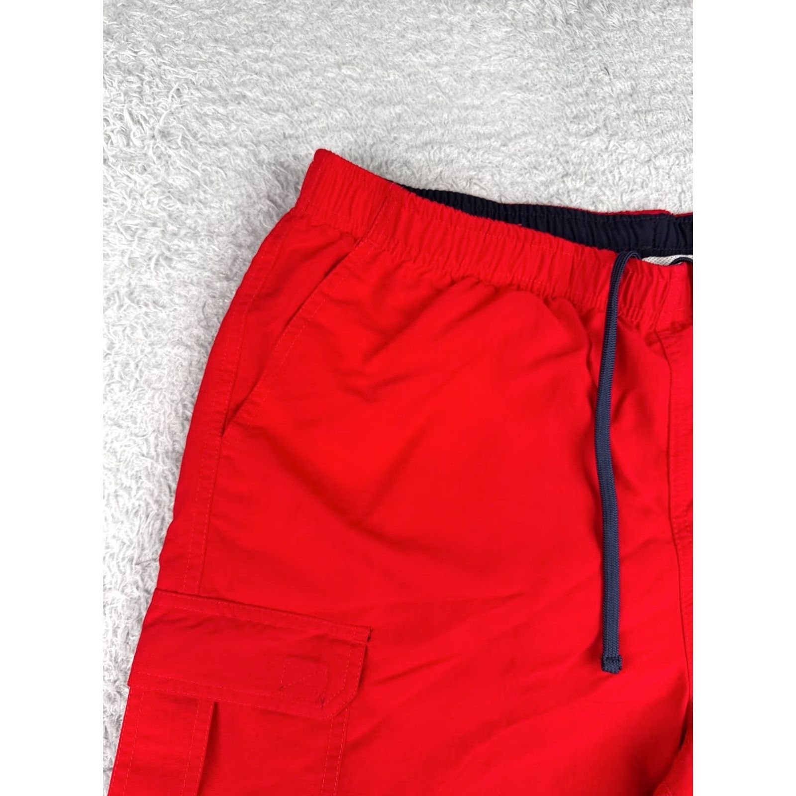 Vintage VINTAGE L.L. Bean Swim Trunks M Mens Red 100% Polyester Lined Drawstring Beach Pool Trunks Size US 31 - 4 Thumbnail