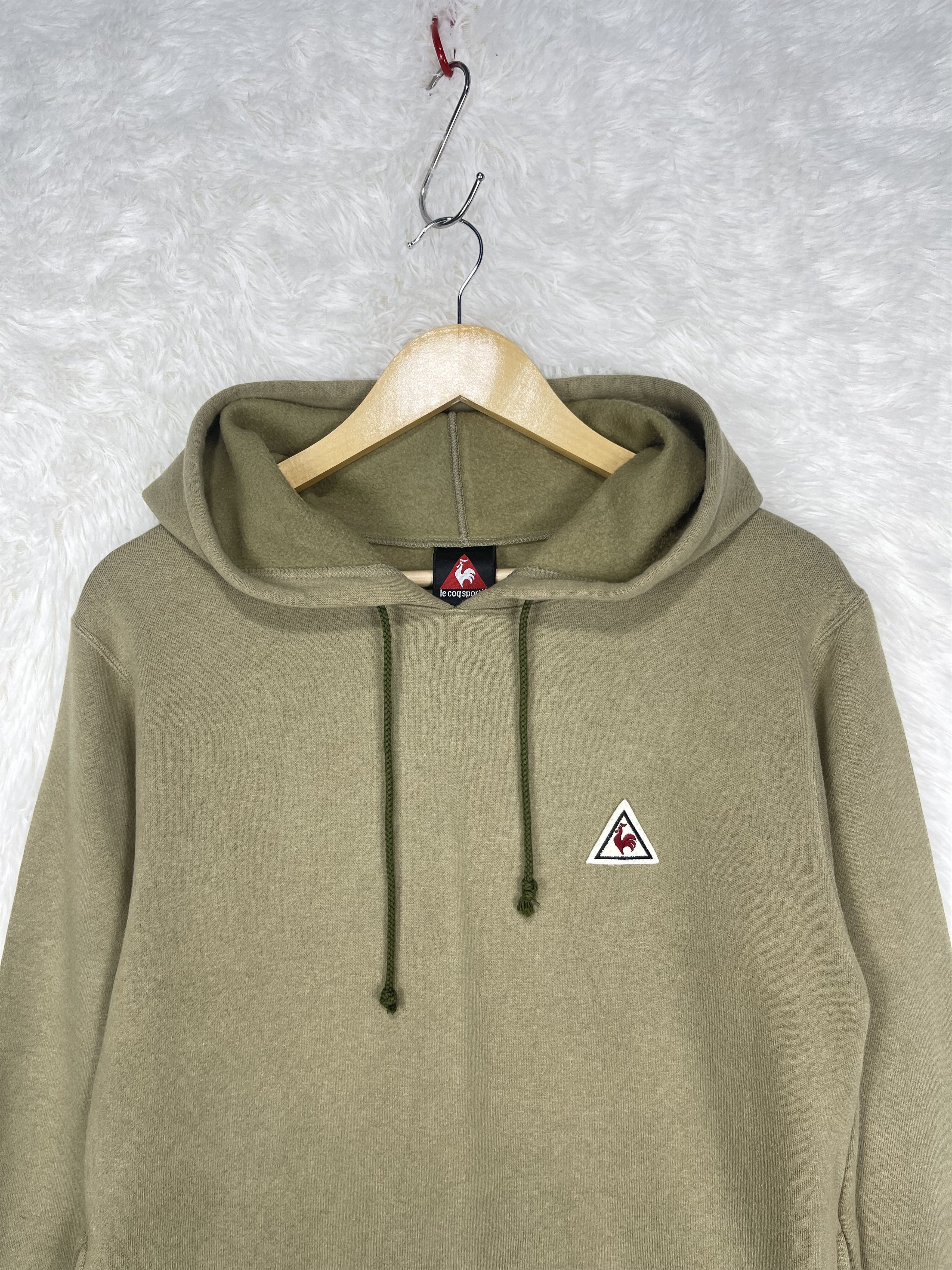 Le Coq Sportif Vintage Le Coq Sportif Hoodie Khaki Green Sweatshirt AS0036 Size US L / EU 52-54 / 3 - 3 Thumbnail
