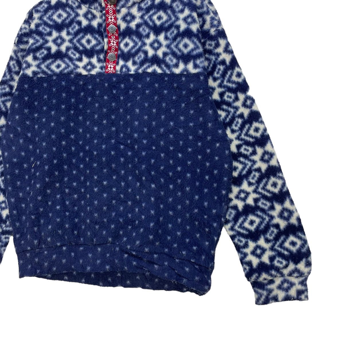 Native × Vintage 💥Vintage Monogram Made In Usa Fleece Jacket Native Style Size US M / EU 48-50 / 2 - 5 Thumbnail