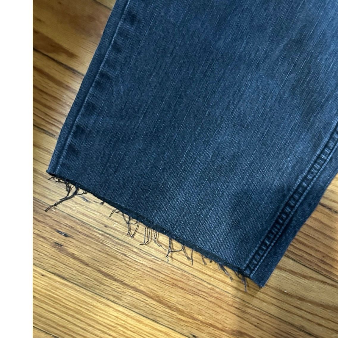 Harley Davidson Harley Davidson Dark Wash Fray Hem Jeans Size US 36 / EU 52 - 2 Thumbnail