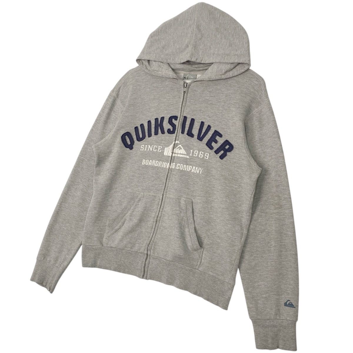 Vintage Vintage Quiksilver Sweatshirt Crewneck Gray Big Logo Size M Size US M / EU 48-50 / 2 - 2 Thumbnail