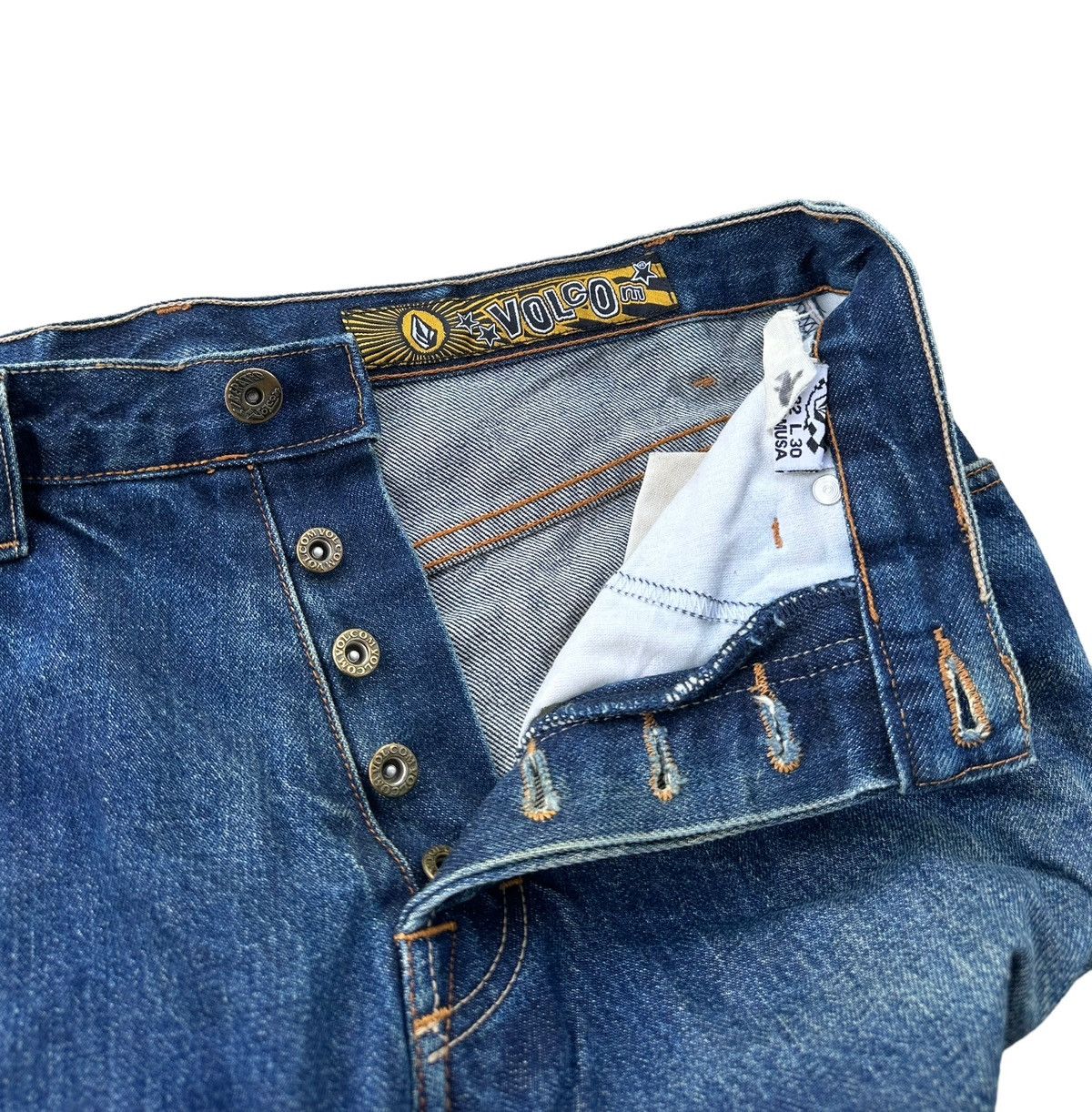 Vintage × Volcom Vintage Volcom rusty wash distressed denim jeans Size US 30 / EU 46 - 4 Thumbnail