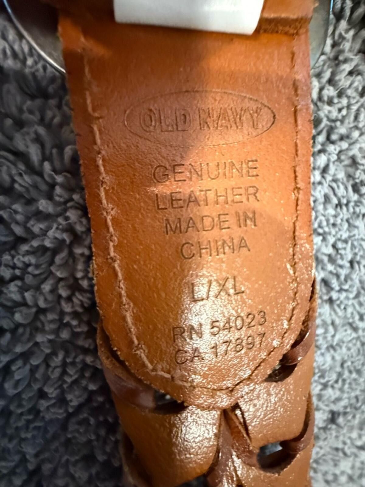 Old Navy Old Navy brown leather braided belt silver buckle L/XL Size ONE SIZE - 5 Thumbnail