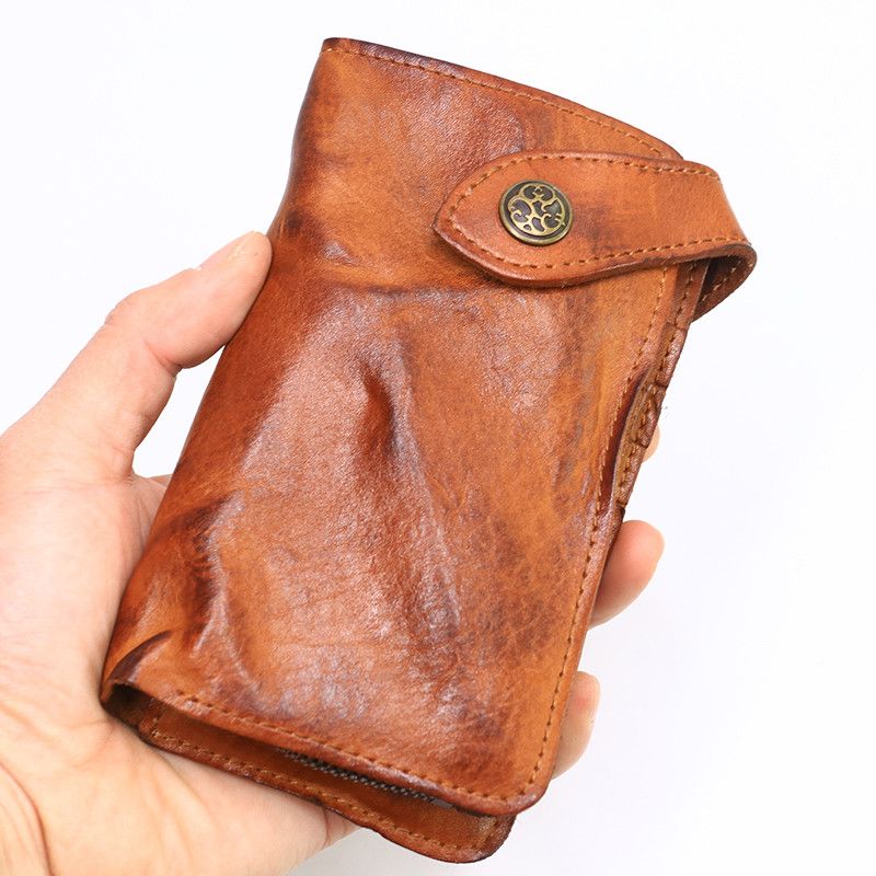 Japanese Brand Unisex Leather Bifold Wallet Size ONE SIZE - 4 Thumbnail