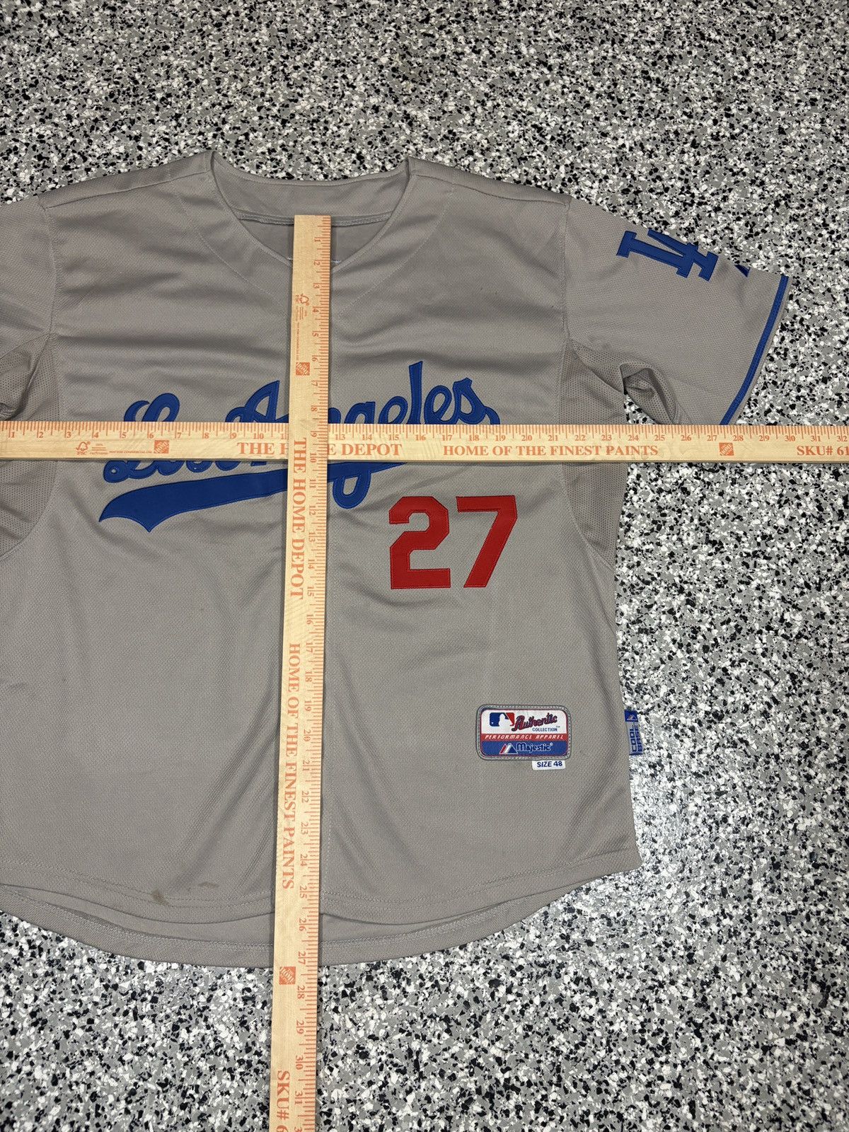 MLB Vintage Majestic L.A. Dodgers “KEMP #27” Jersey Size L 0578 Size US L / EU 52-54 / 3 - 7 Thumbnail