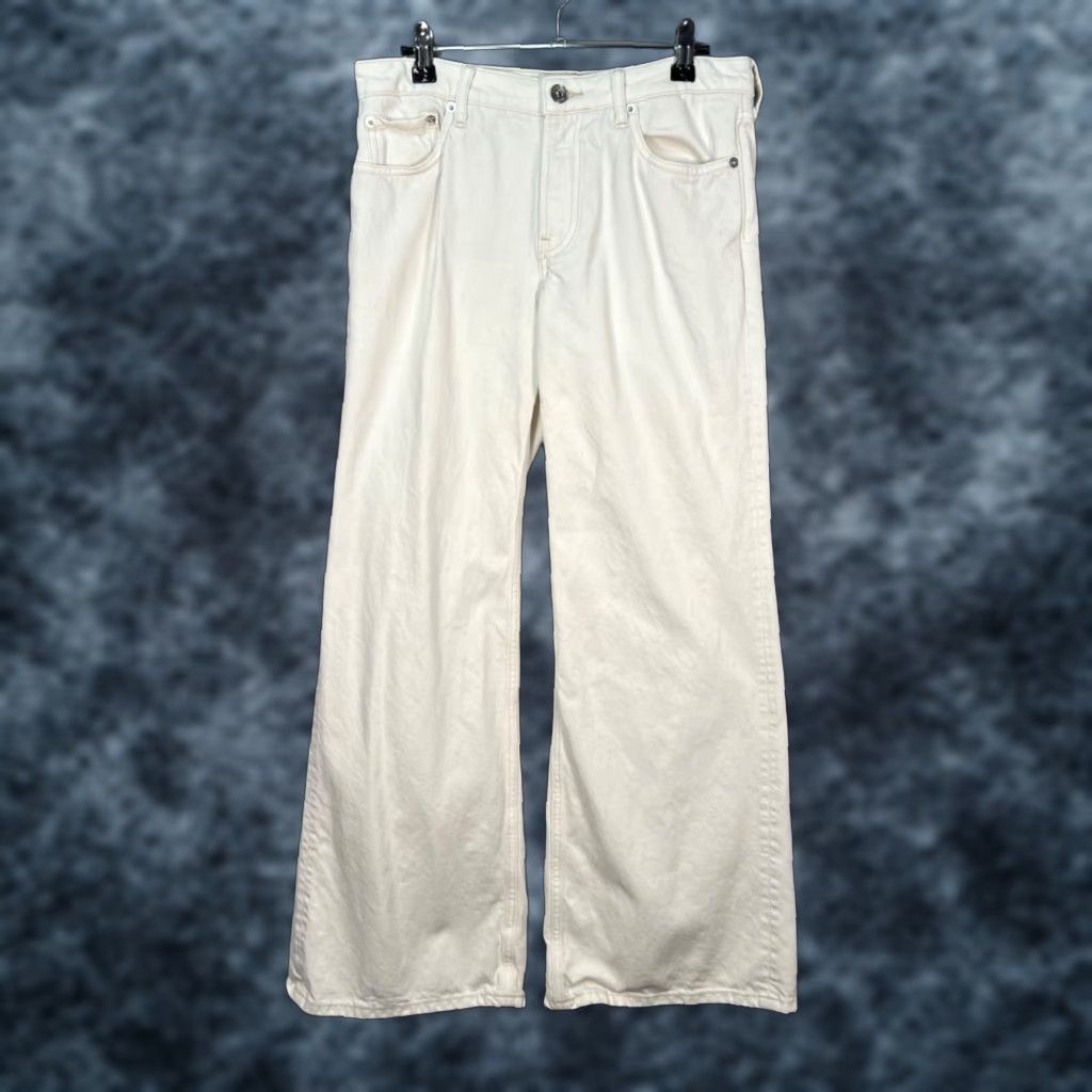 Everlane Everlane Womens 26 White Wide-Leg Organic Cotton Blend Jeans Size 26" / US 2 / IT 38 - 1 Thumbnail