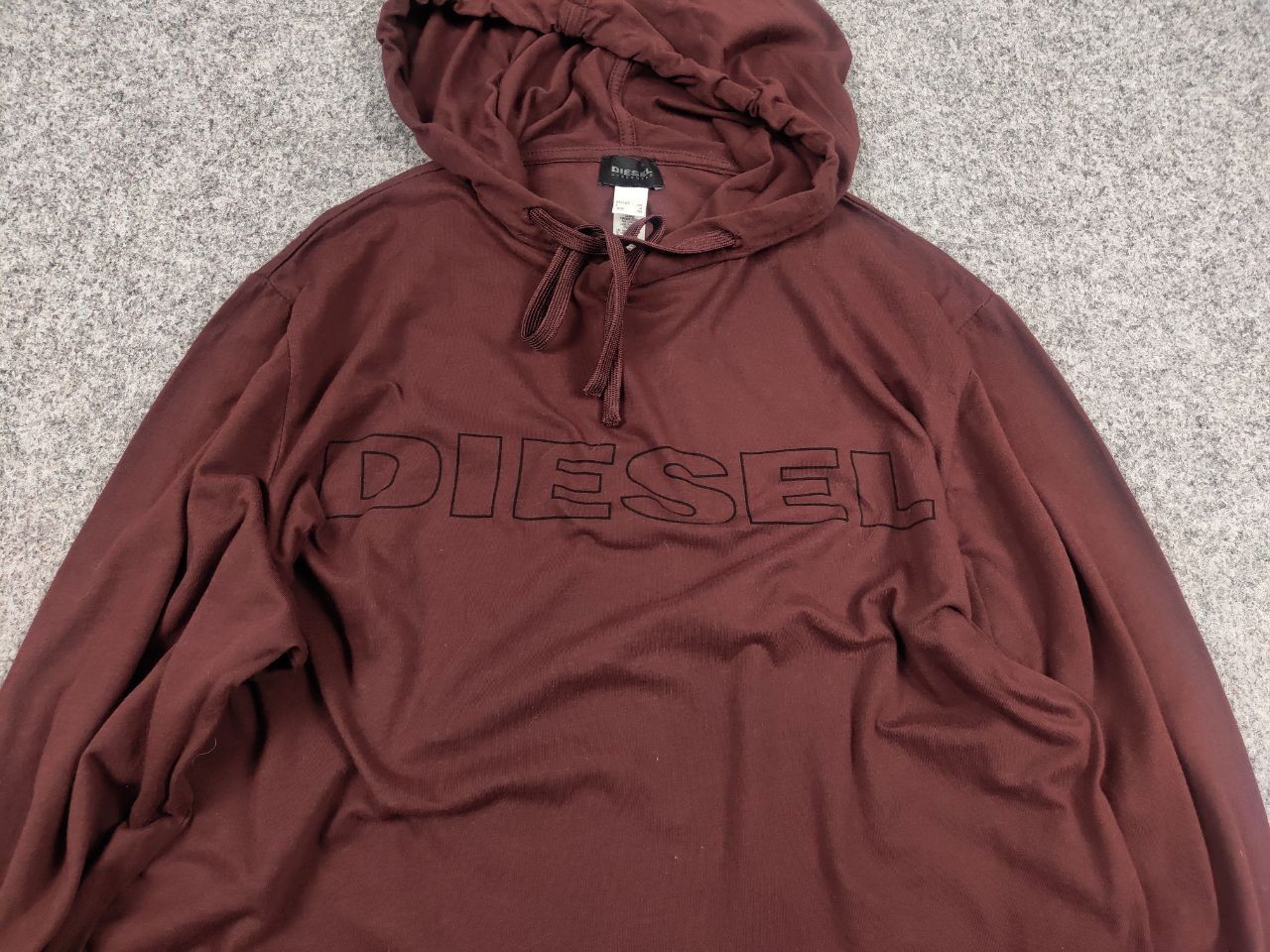 Diesel Vintage Diesel Dark Brown Logo Y2k Long Sleeve Light Hoodie Size US M / EU 48-50 / 2 - 5 Thumbnail