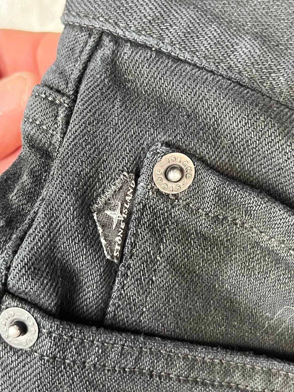 Stone Island Stone Island black denim trousers patch W30 L32 Size US 30 / EU 46 - 6 Thumbnail