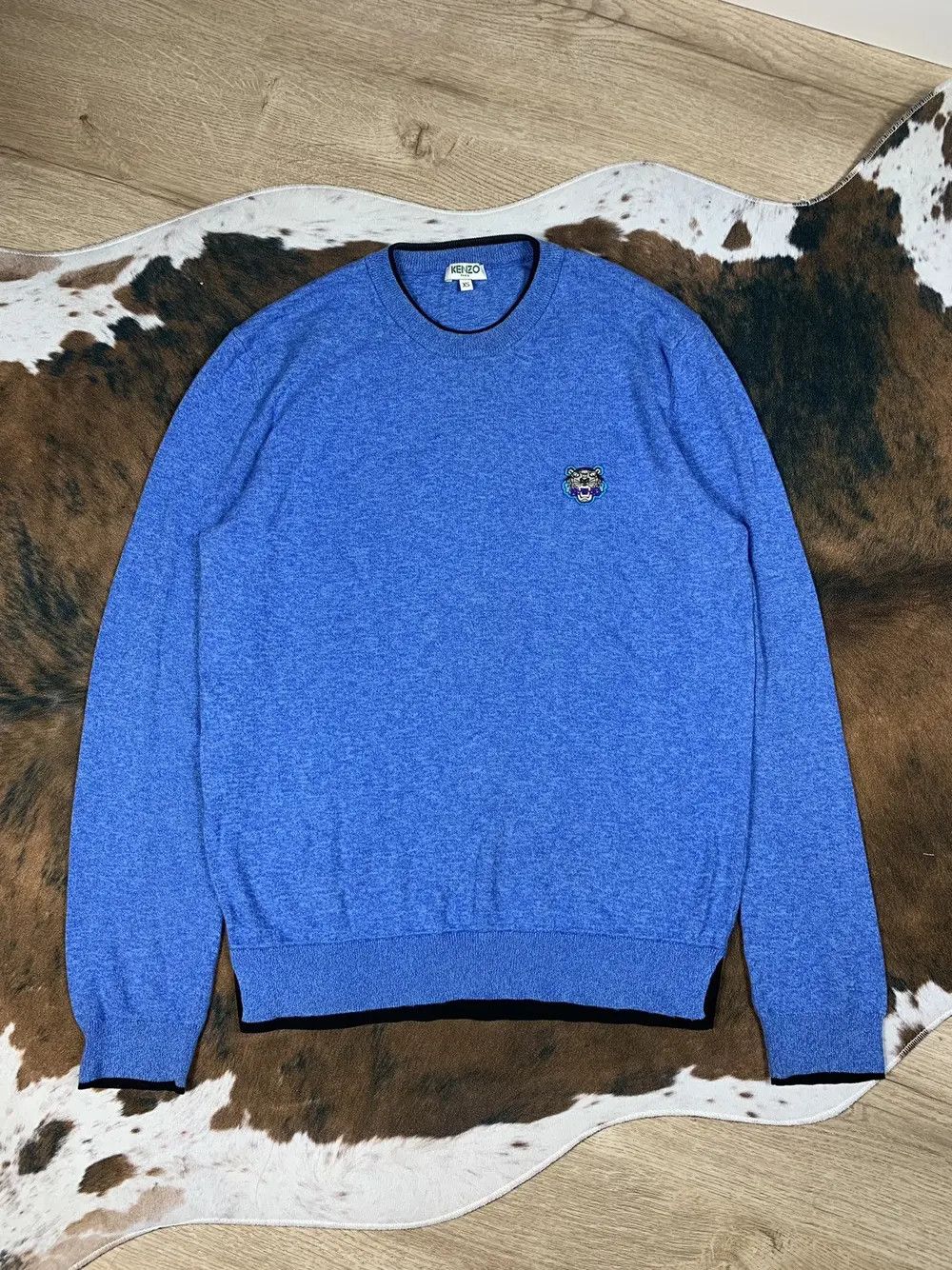 Kenzo × Vintage Kenzo Tiger Logo Sweater Jumper Crewneck Knit Vintage Luxury Size US S / EU 44-46 / 1 - 1 Thumbnail